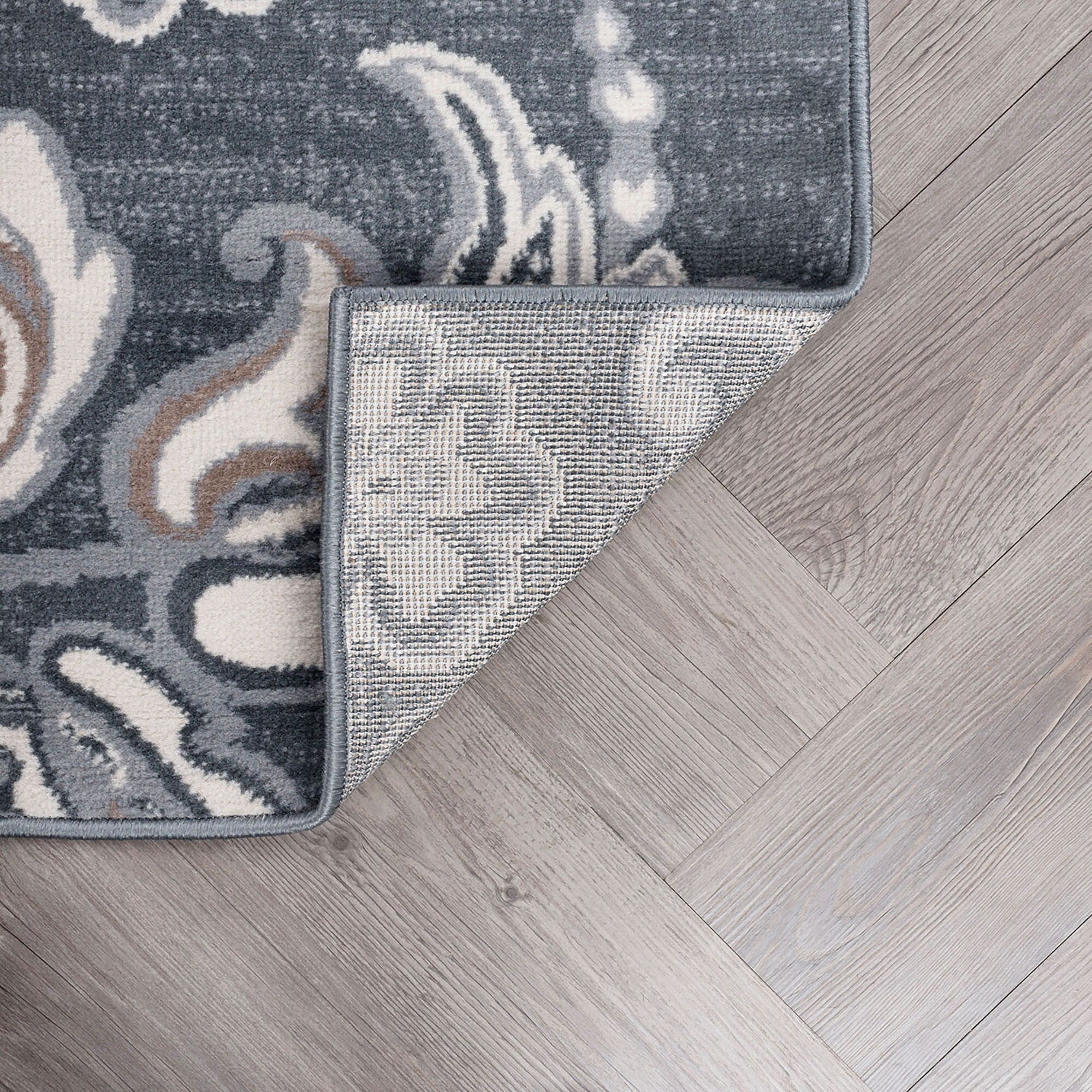 Tapis d'intérieur transitionnel à motifs floraux et botaniques Carrington