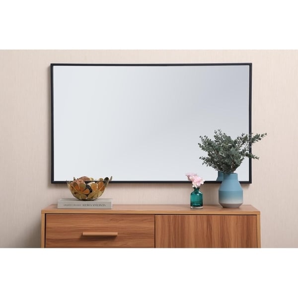 Miroir rectangulaire à cadre métallique Carson Carrington Salsnas