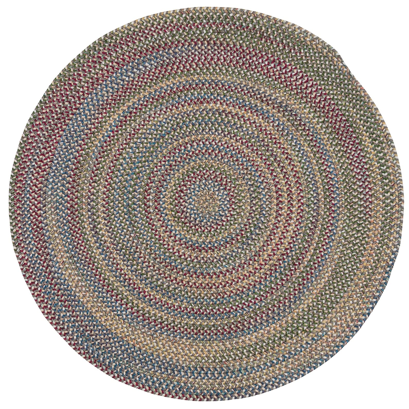 Tapis rond tressé rustique Colonial Mills Worley