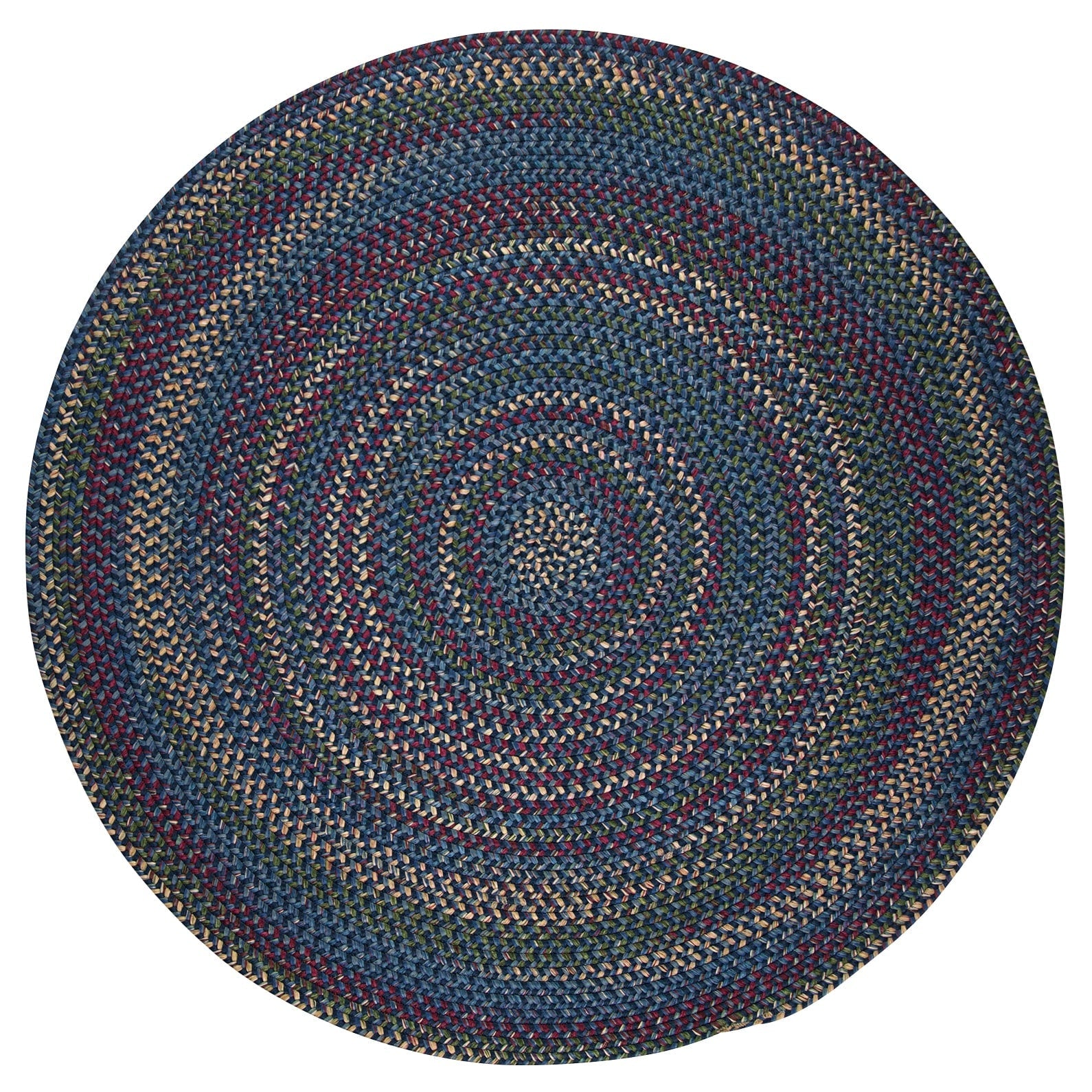 Tapis rond tressé rustique Colonial Mills Worley