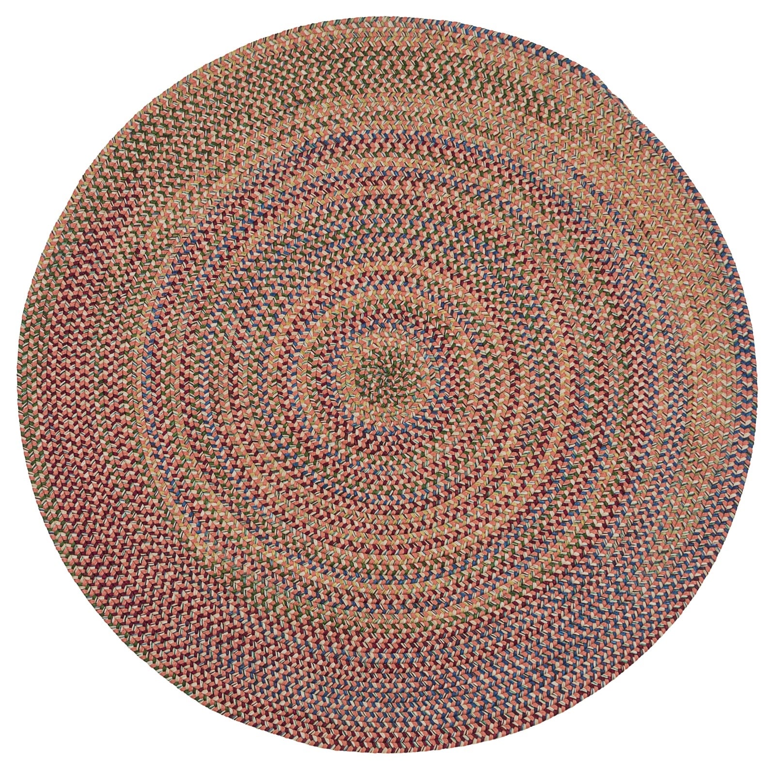 Tapis rond tressé rustique Colonial Mills Worley