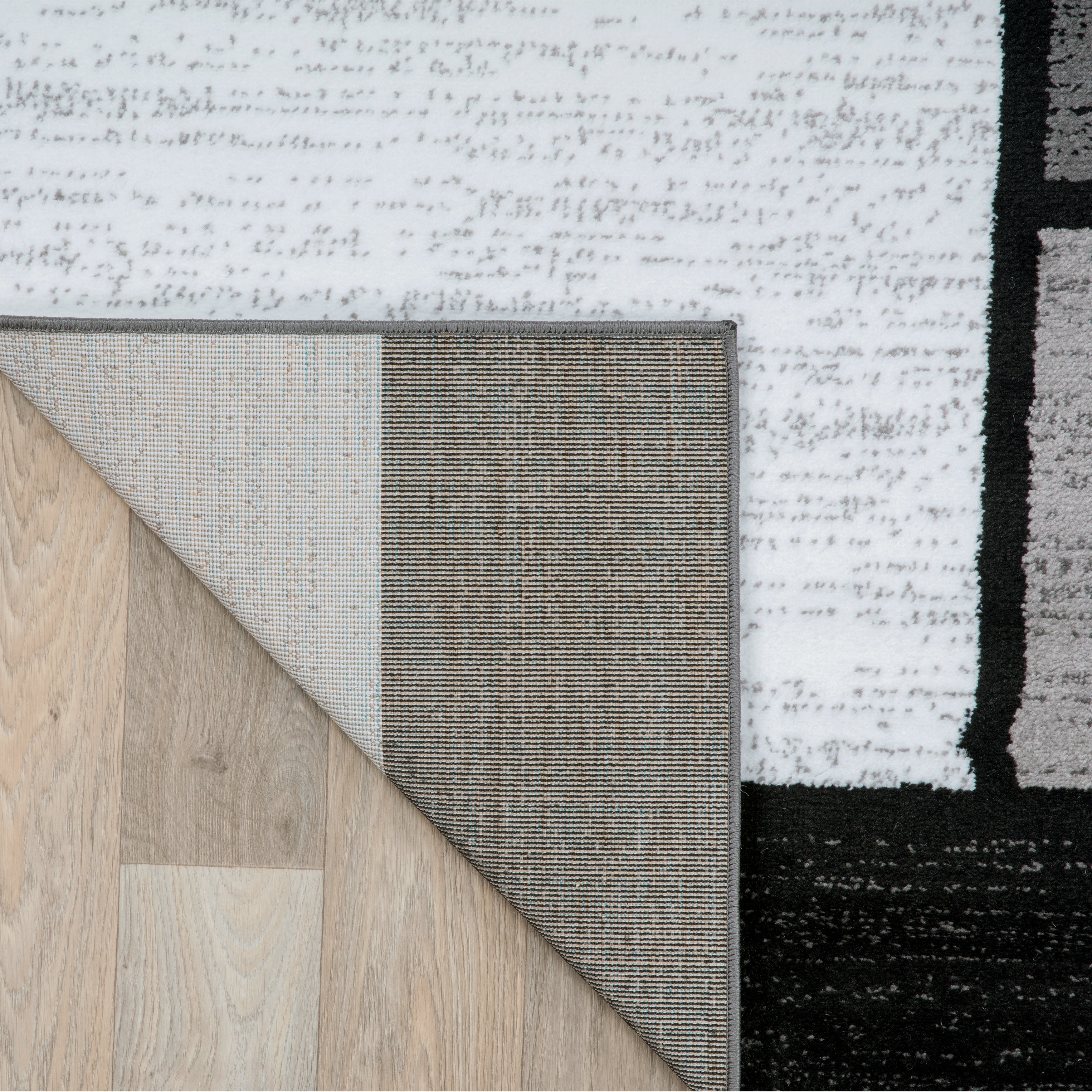 Tapis contemporain moderne à blocs de couleurs en boîte de la World Rug Gallery