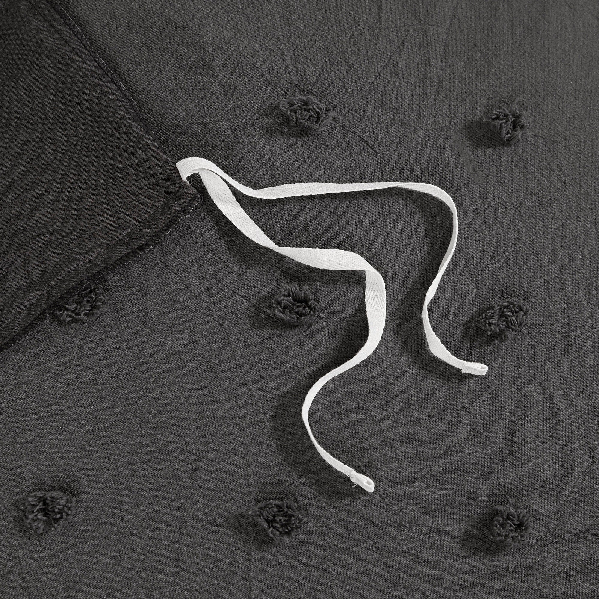 Parure de lit en jacquard de coton et maïs au design intelligent avec taies d'oreiller et coussins décoratifs