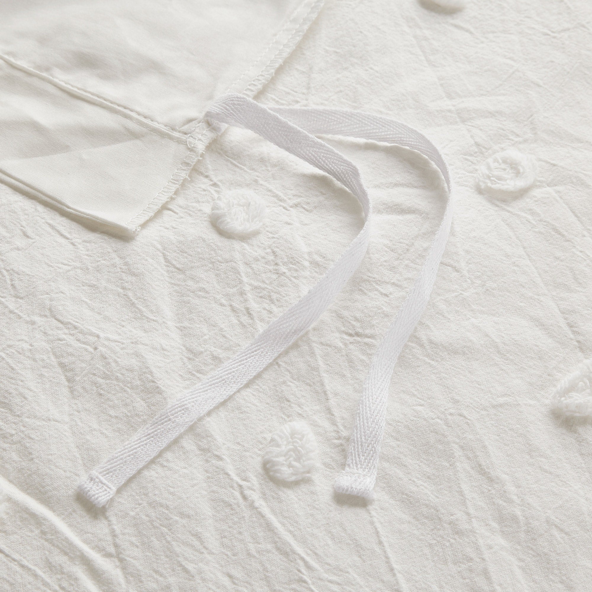 Parure de lit en jacquard de coton et maïs au design intelligent avec taies d'oreiller et coussins décoratifs