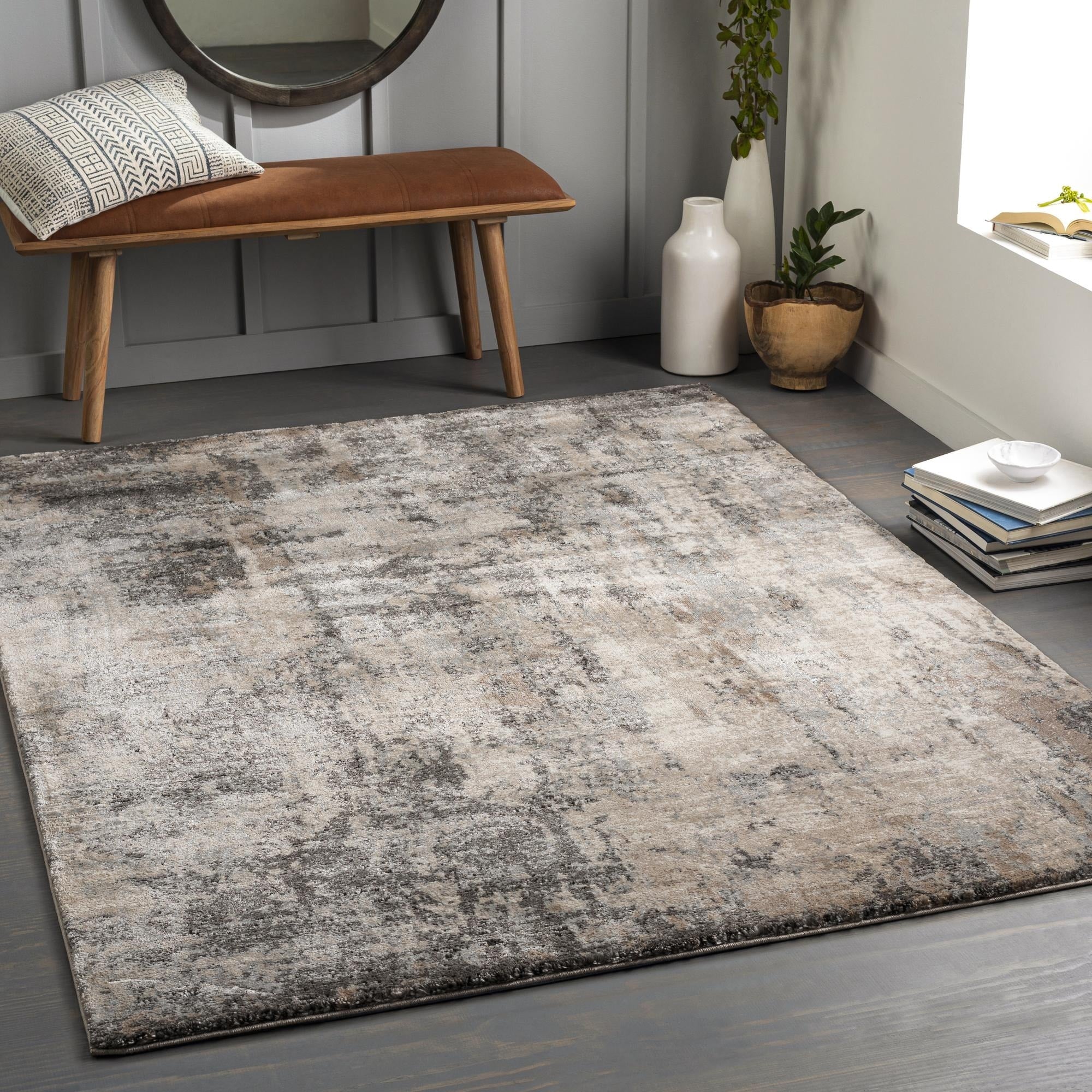 Tapis abstrait moderne Dan