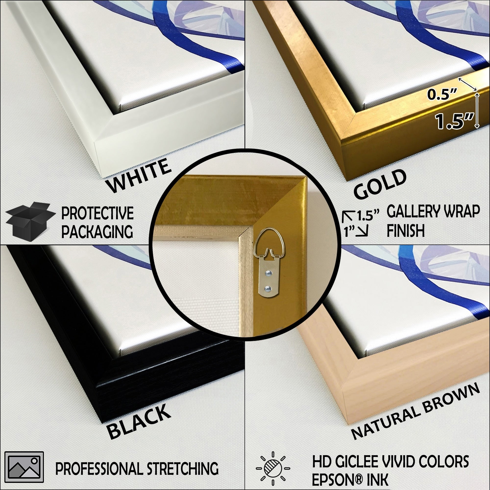 Peinture abstraite Designart beige et marron, fusion de peinture, encadrée, décoration murale pour salon