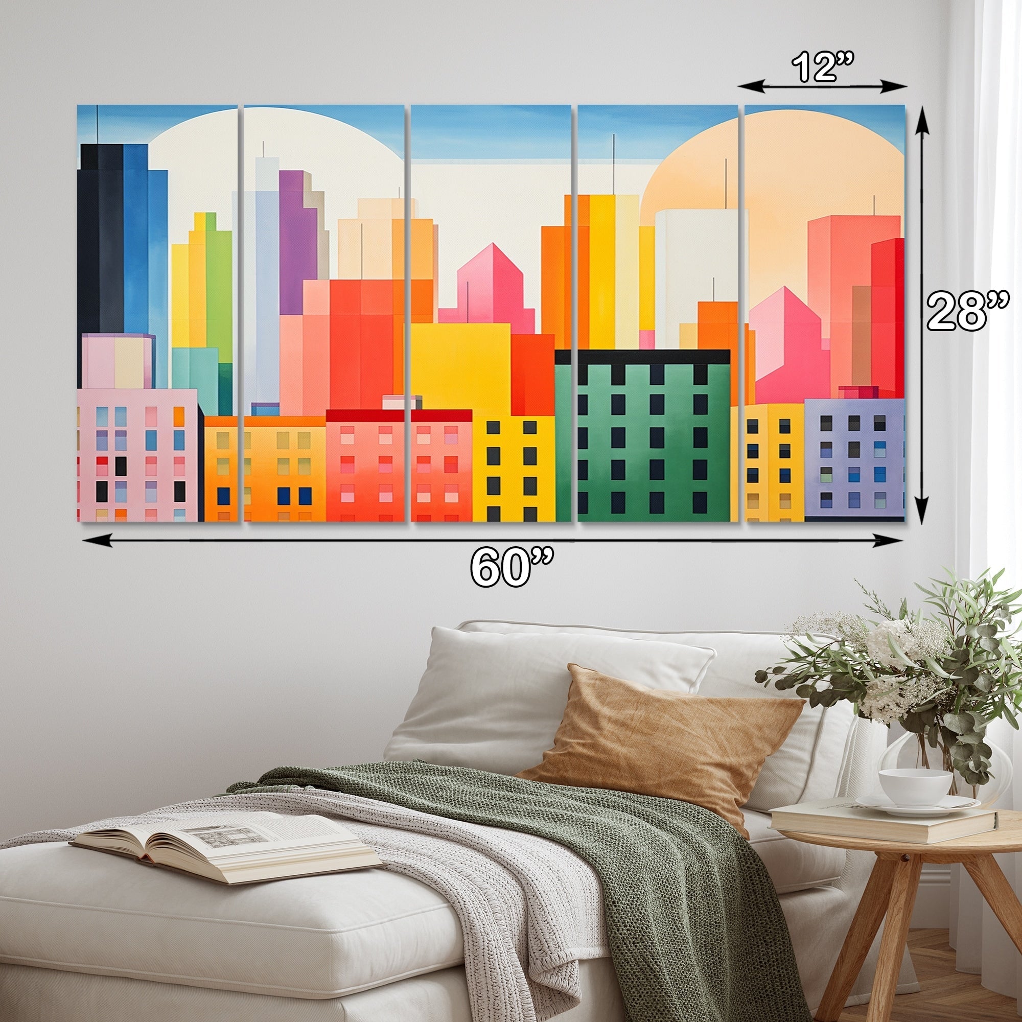 Ensemble d'art mural multi-panneaux Designart Christianisme Pentecôte Feu Spirituel Salon