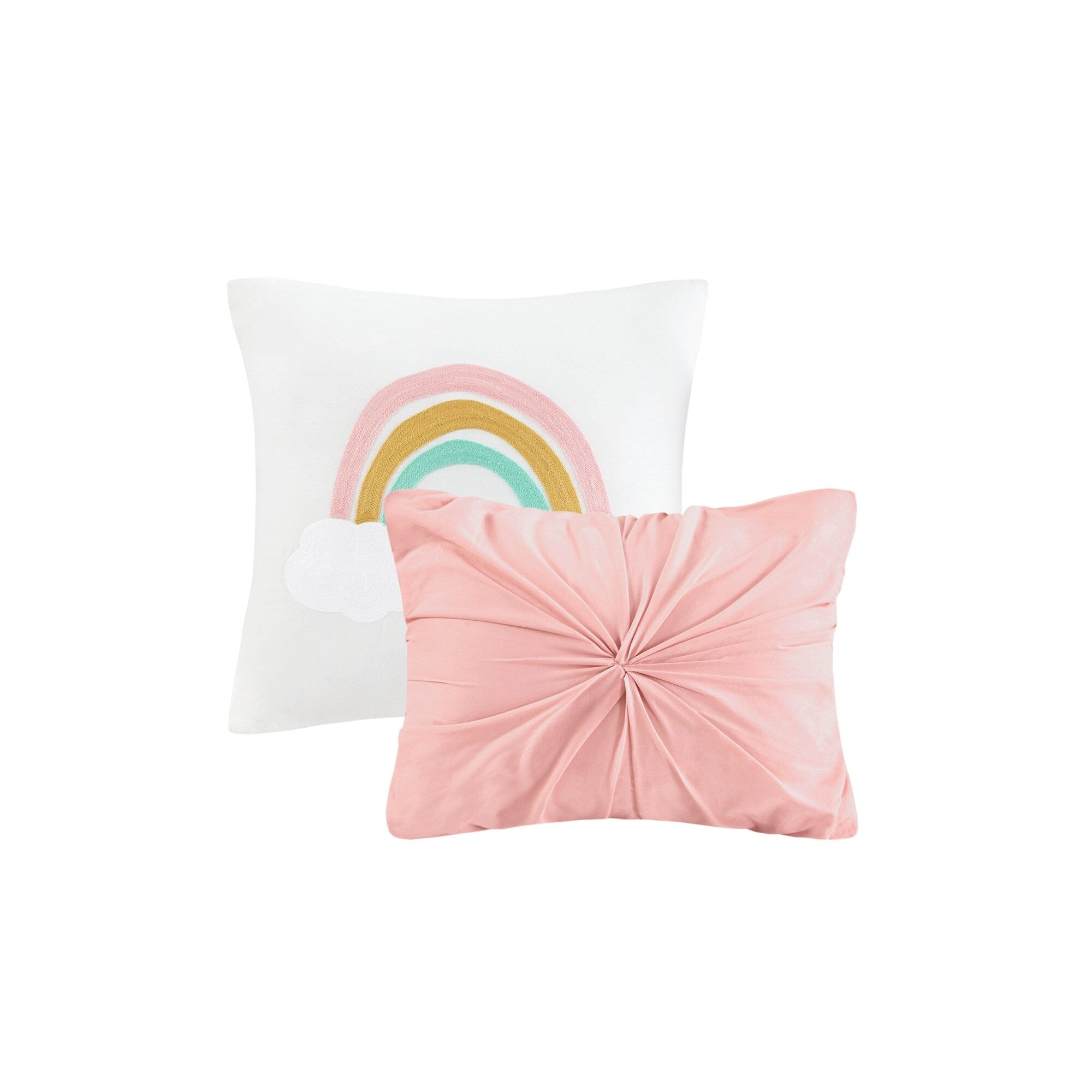 Parure de couette Ensley en coton jacquard à pompons par Intelligent Design Kids