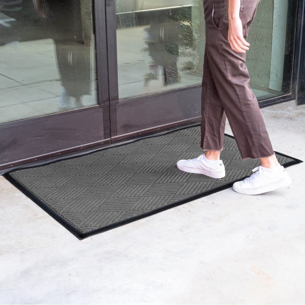 Tapis de porte Envelor pour intérieur et extérieur, profil bas, pour entrée commerciale