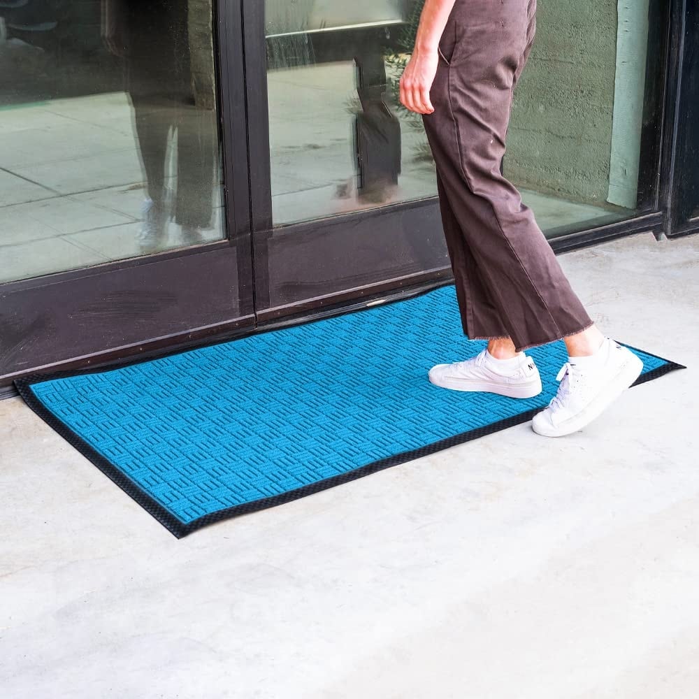 Tapis de porte Envelor pour intérieur et extérieur, profil bas, pour entrée commerciale