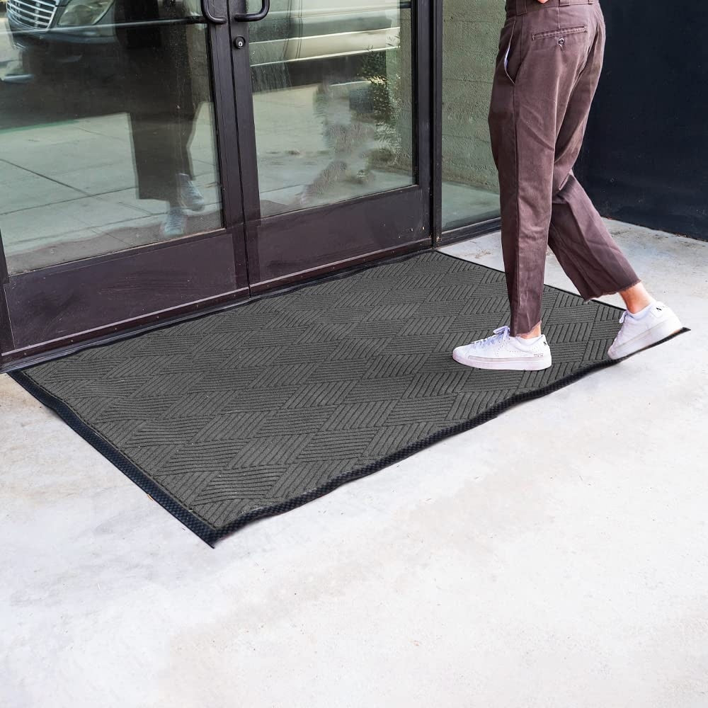 Tapis de porte Envelor pour intérieur et extérieur, profil bas, pour entrée commerciale