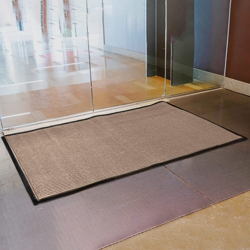 Tapis de porte Envelor pour intérieur et extérieur, profil bas, pour entrée commerciale