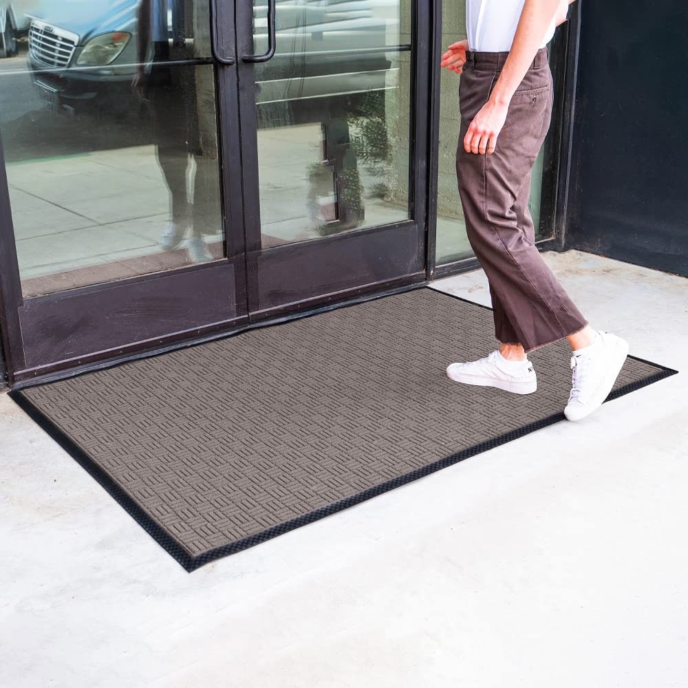 Tapis de porte Envelor pour intérieur et extérieur, profil bas, pour entrée commerciale