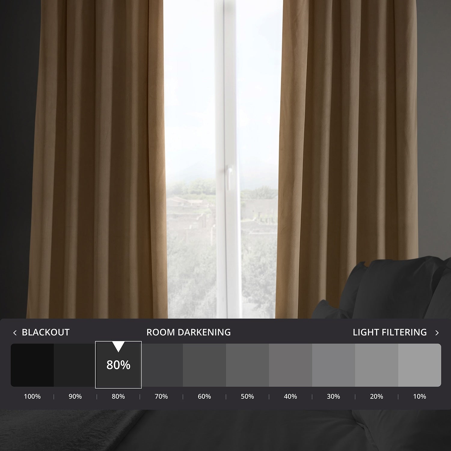 Rideaux occultants en velours pelucheux Heritage Exclusive Fabrics (1 panneau) Rideaux en velours de luxe pour chambre et salon.