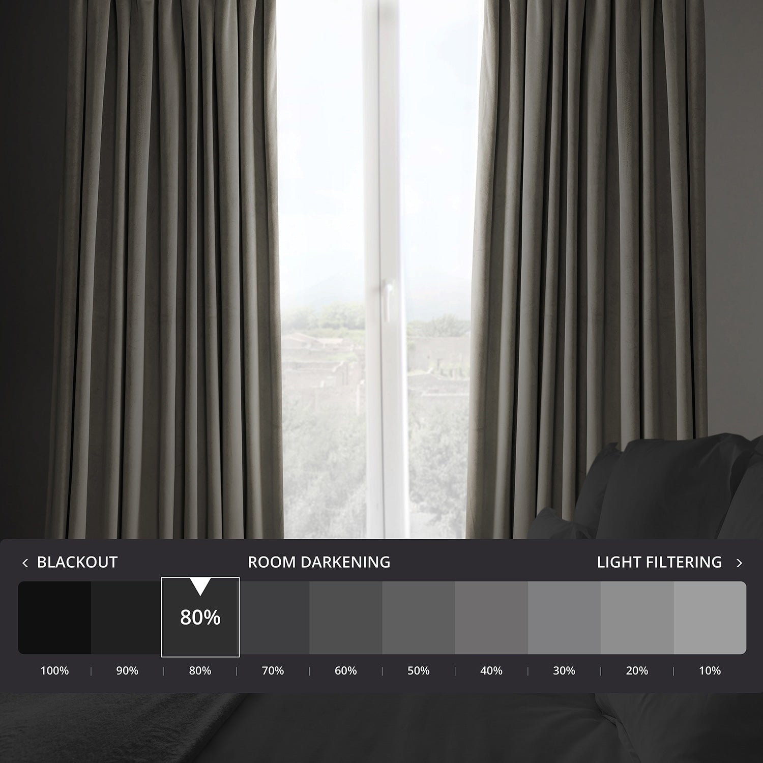 Rideau occultant extra large en velours moelleux Heritage de Exclusive Fabrics (1 panneau)