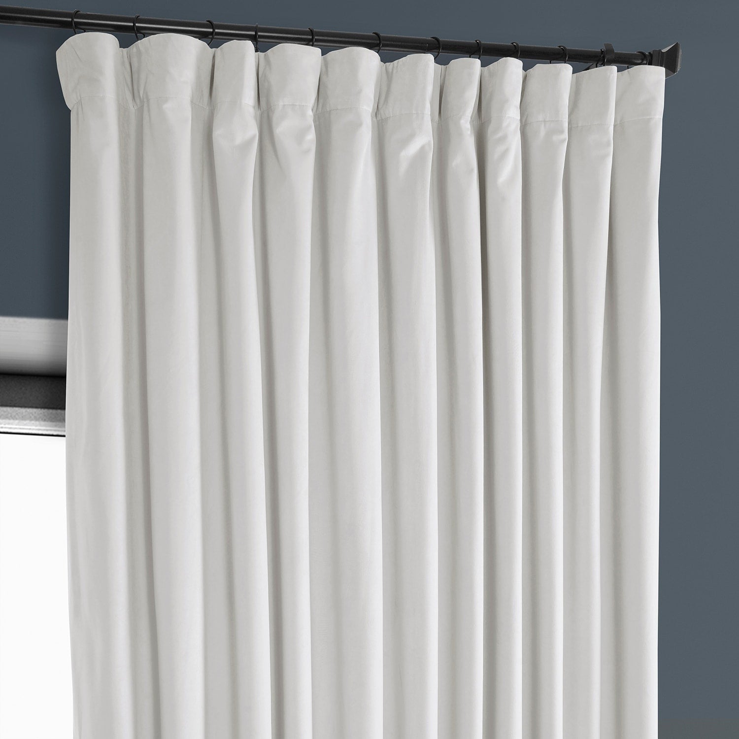 Rideau occultant extra large en velours moelleux Heritage de Exclusive Fabrics (1 panneau)