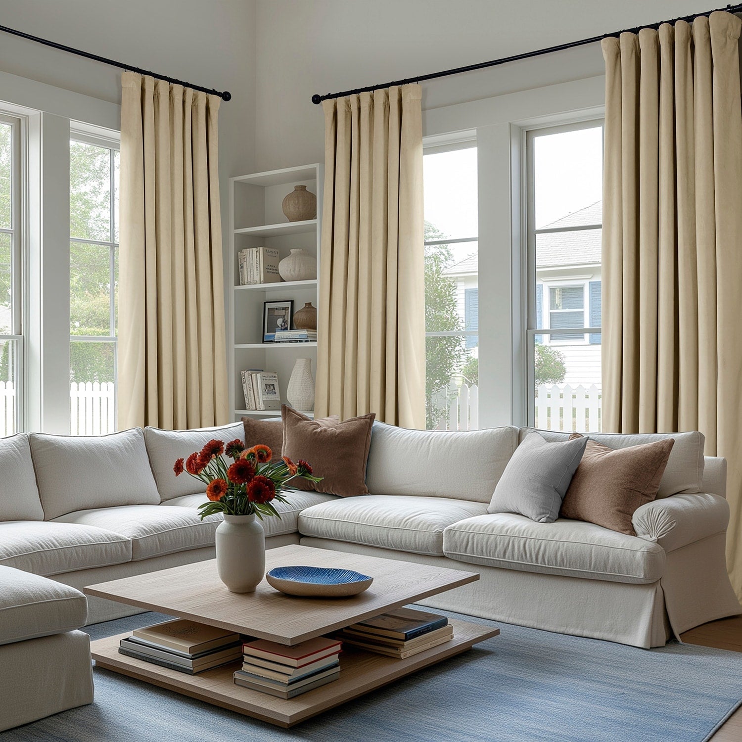 Rideaux occultants en velours pelucheux Heritage Exclusive Fabrics (1 panneau) Rideaux en velours de luxe pour chambre et salon.