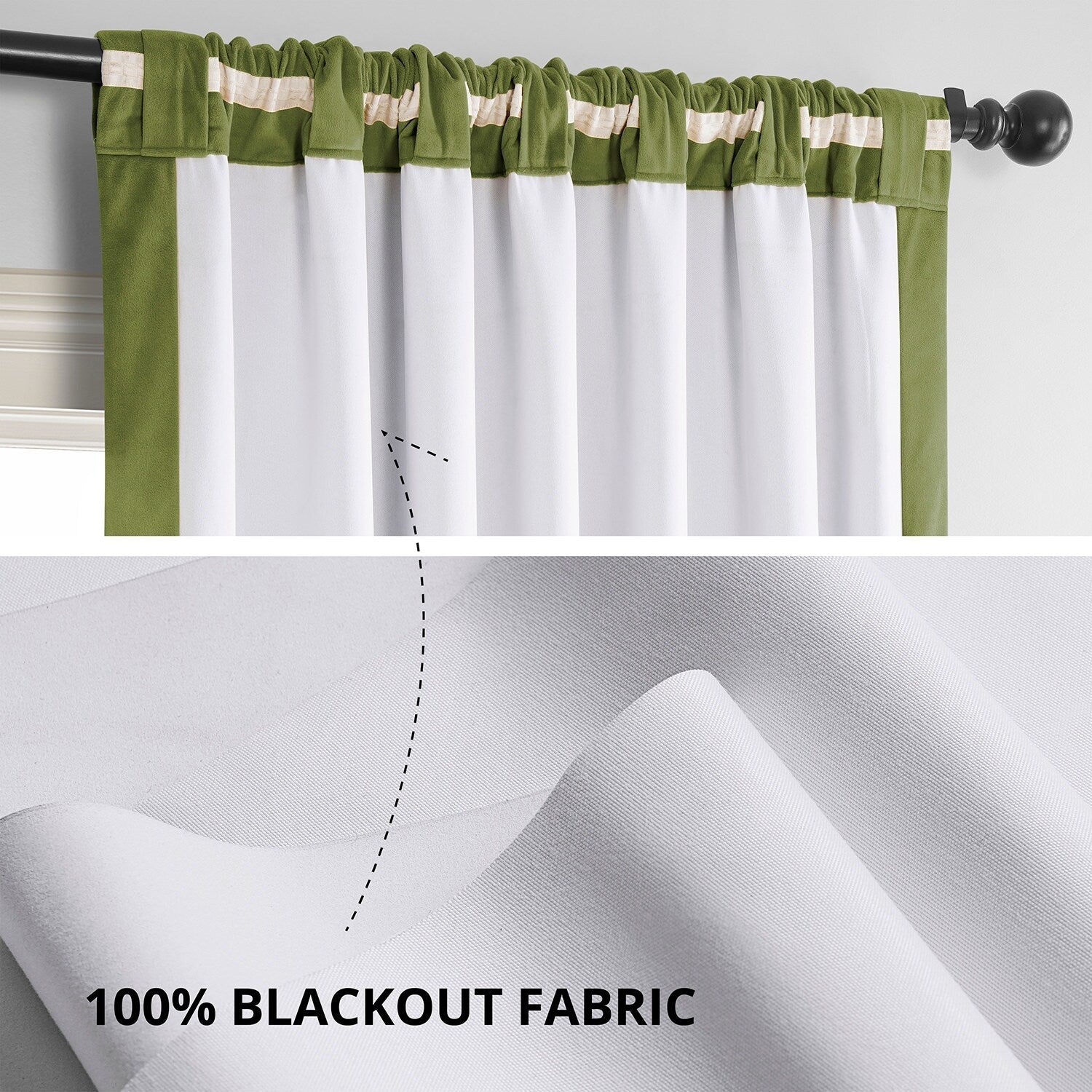 Rideau occultant en velours Signature Exclusive Fabrics (1 panneau)