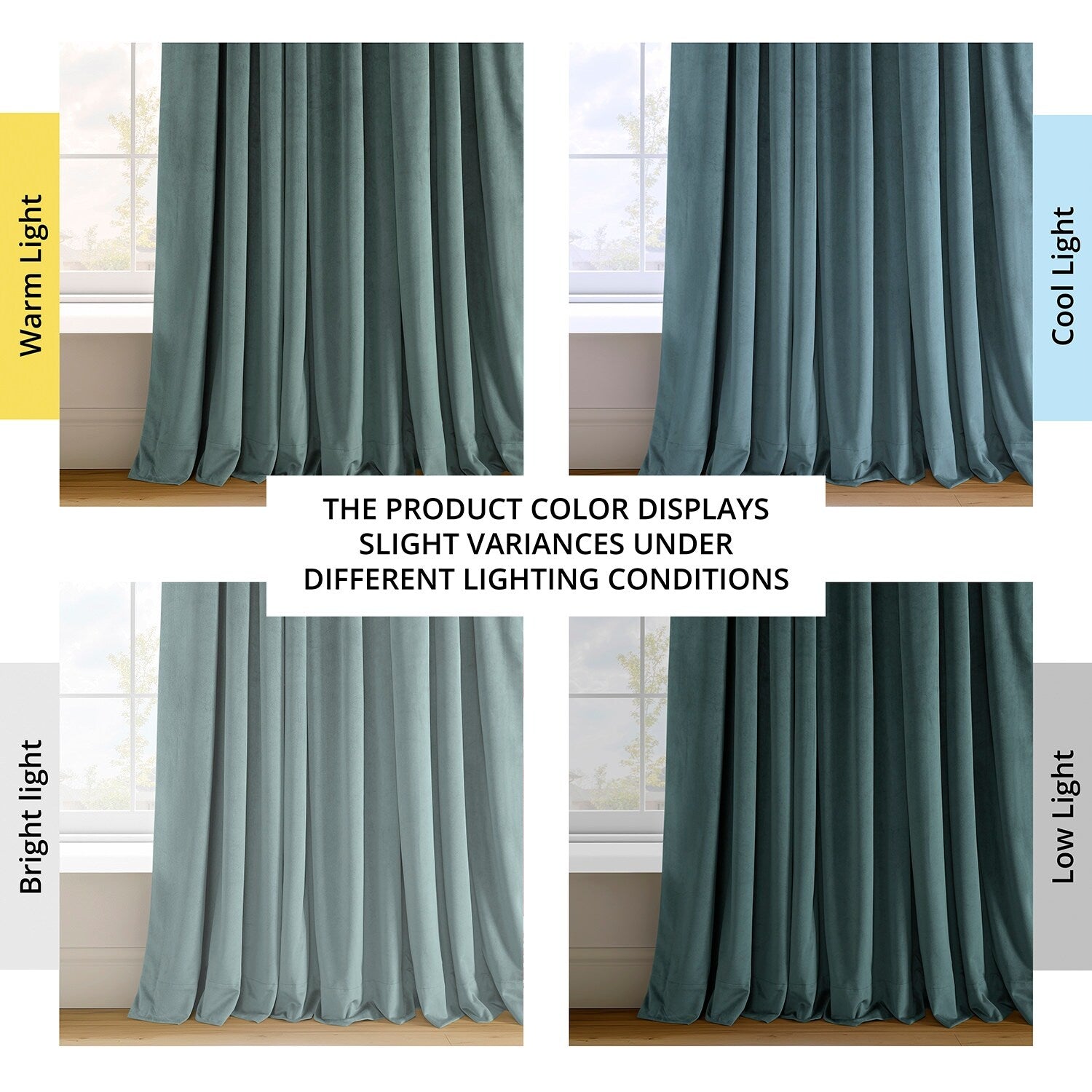 Rideau occultant en velours Signature Exclusive Fabrics (1 panneau)