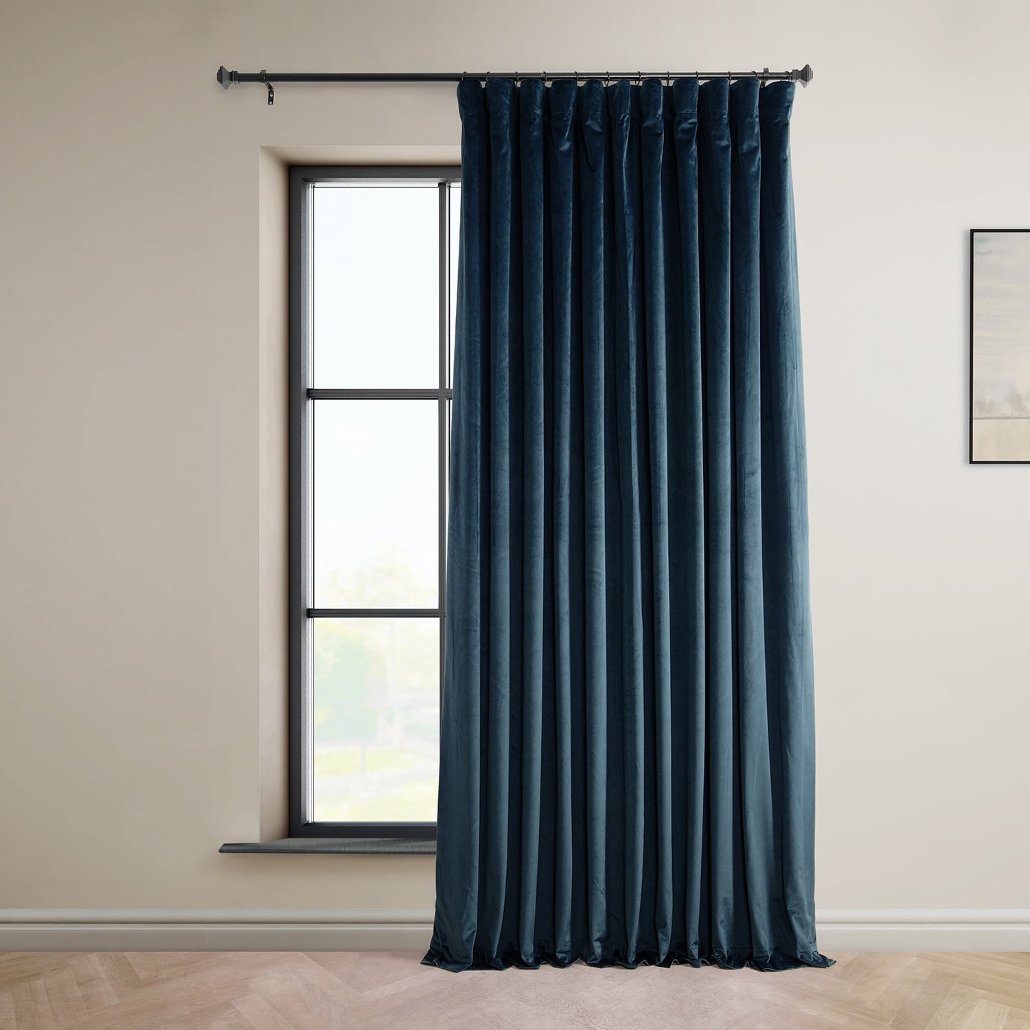 Rideaux occultants en velours moelleux Signature Exclusive Fabrics pour hôtel (1 panneau) - Draperie douce et luxueuse pour un contrôle de la lumière et une élégance optimale