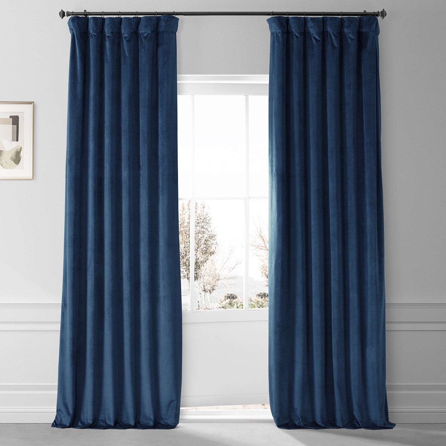 Rideaux occultants en velours moelleux Signature Exclusive Fabrics pour hôtel (1 panneau) - Draperie douce et luxueuse pour un contrôle de la lumière et une élégance optimale