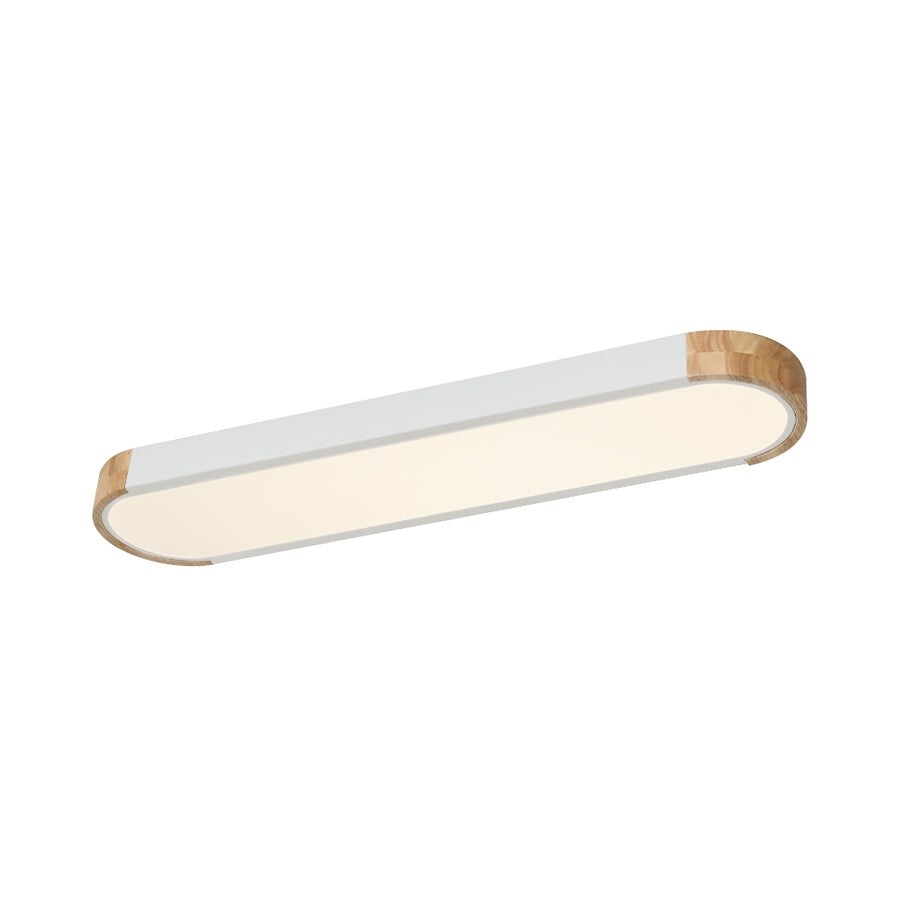 Plafonnier LED ovale à intensité variable Farmhouse Wood - 37 3000 K/6000 K