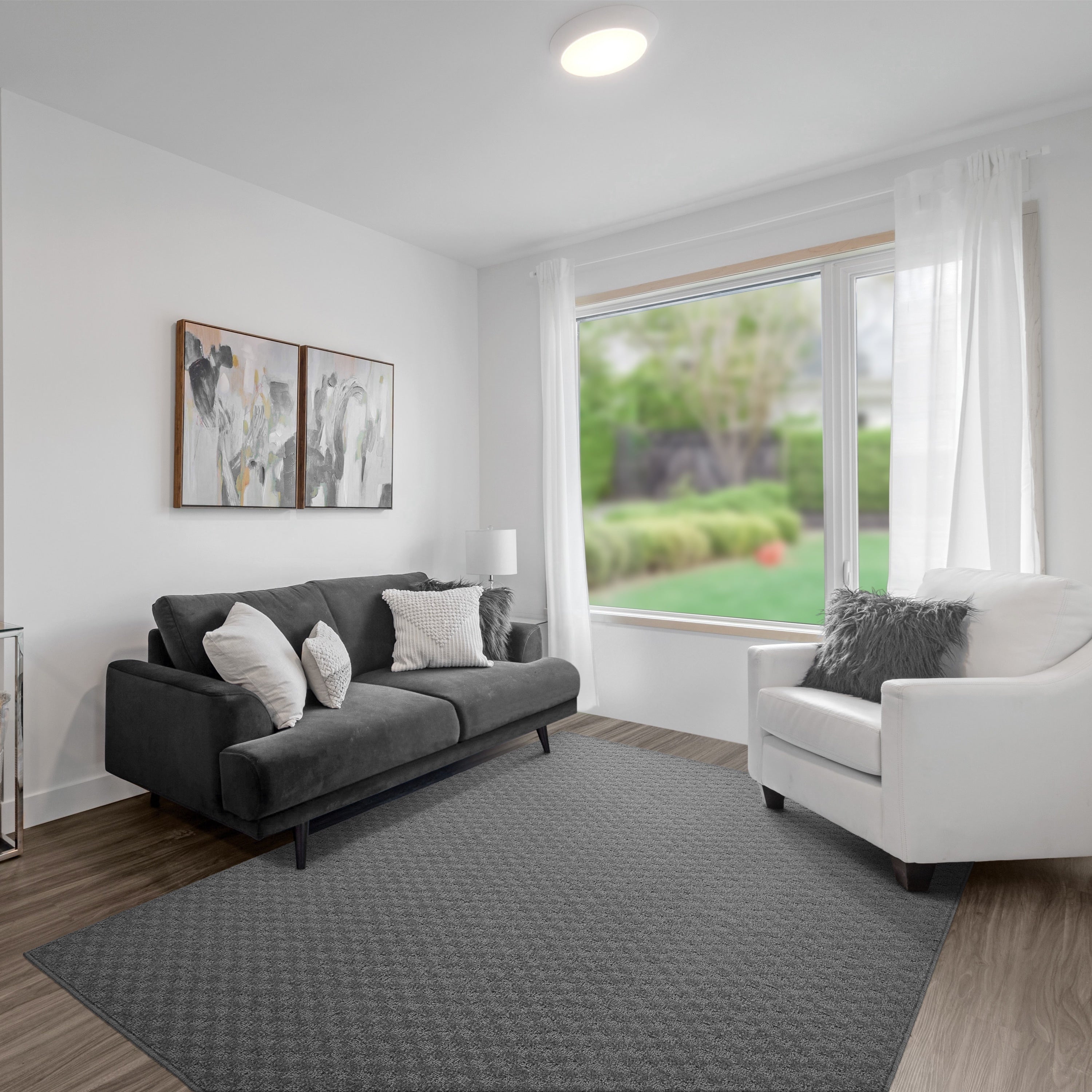 Tapis d'intérieur uni Garland Rug Medallion