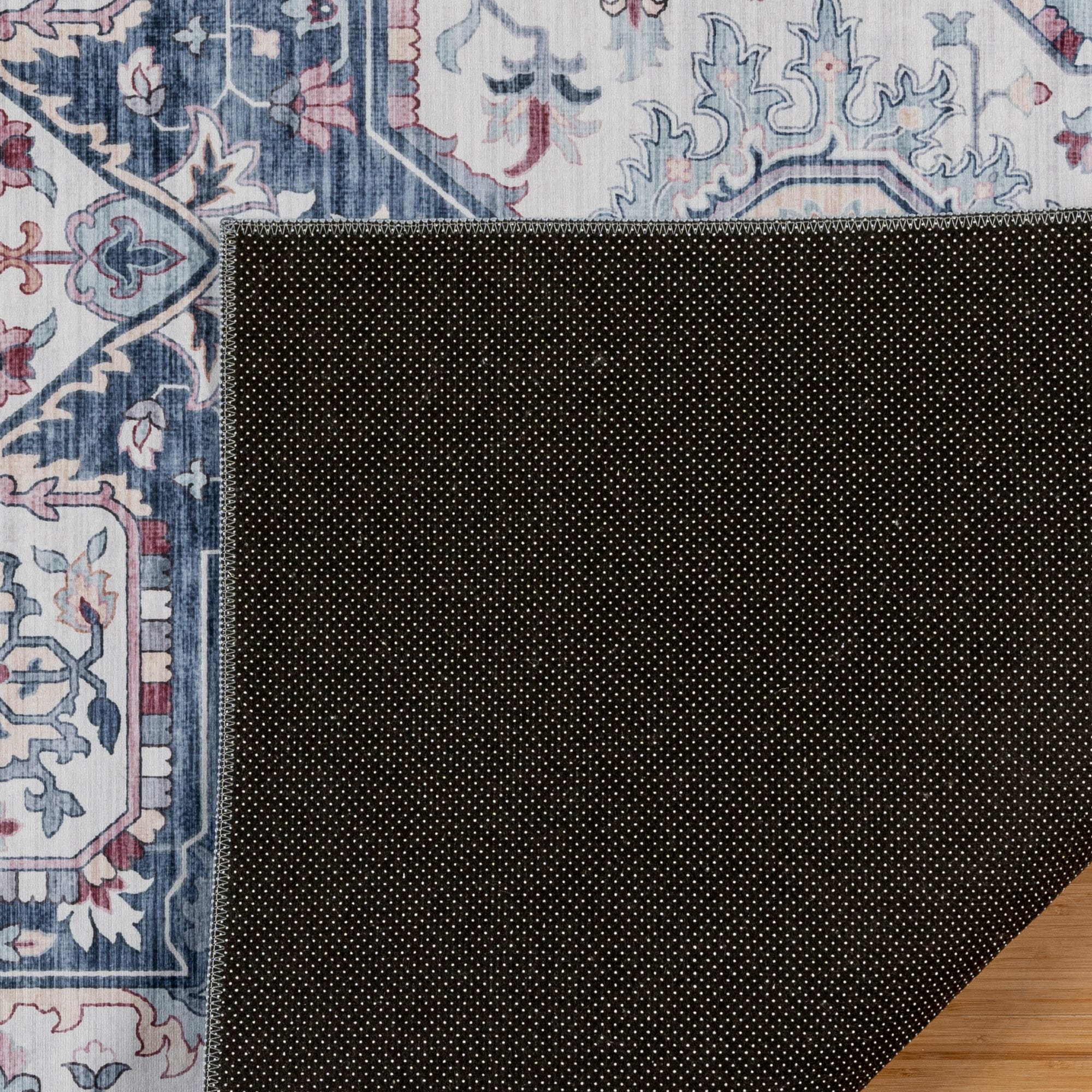 Tapis antidérapant lavable en polyester à poils plats imprimé numériquement par Gertmenian Crystal Print