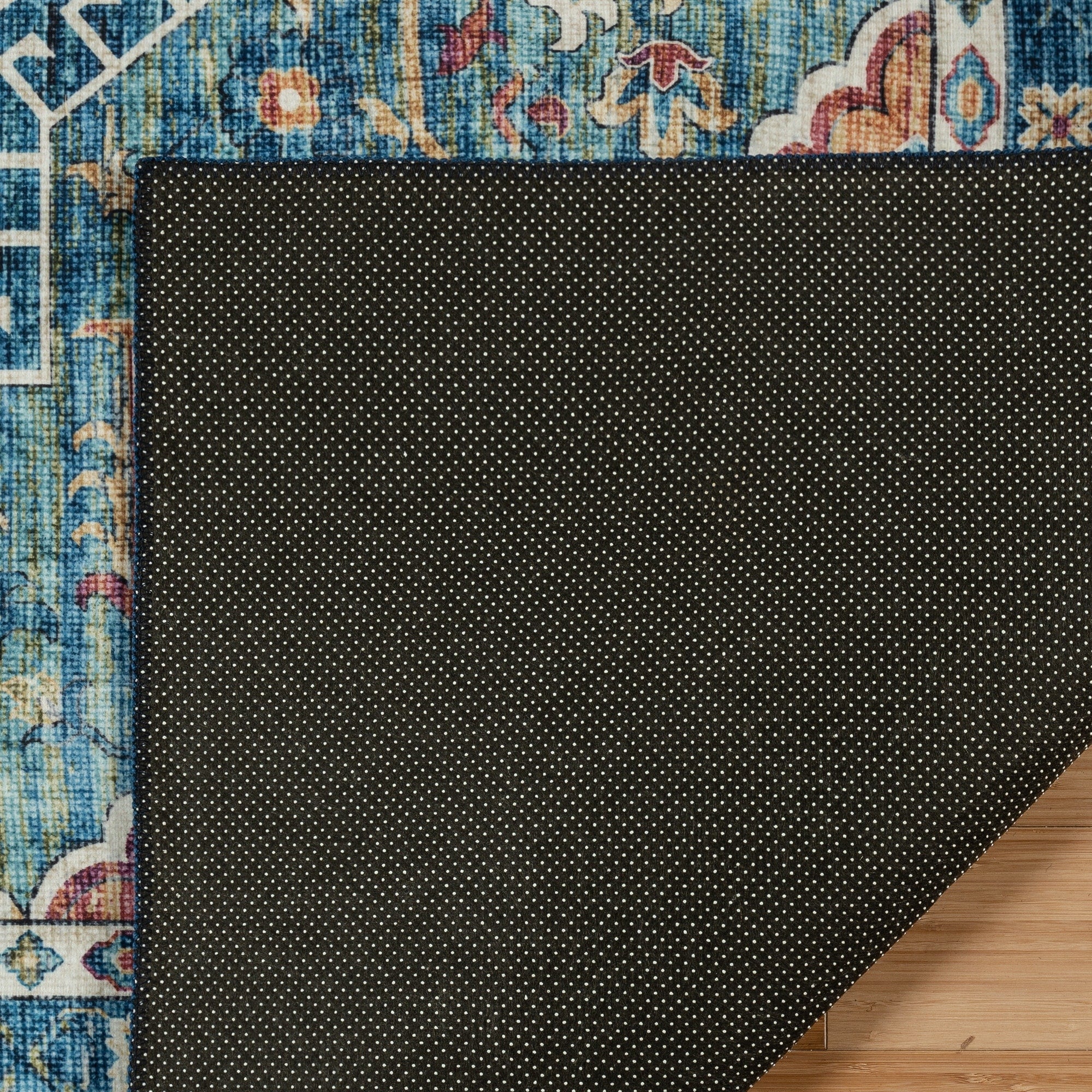 Tapis antidérapant lavable en polyester à poils plats imprimé numériquement par Gertmenian Crystal Print