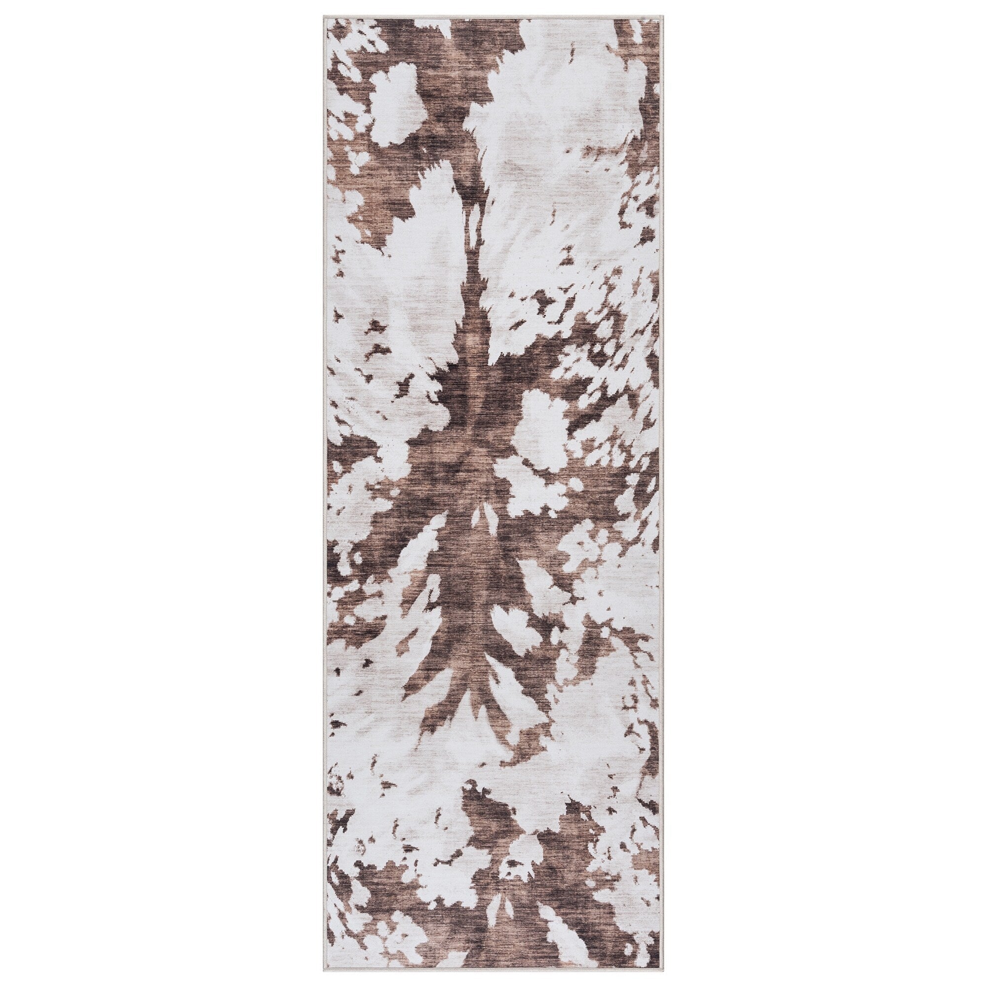 Tapis antidérapant lavable en polyester à poils plats imprimé numériquement par Gertmenian Crystal Print