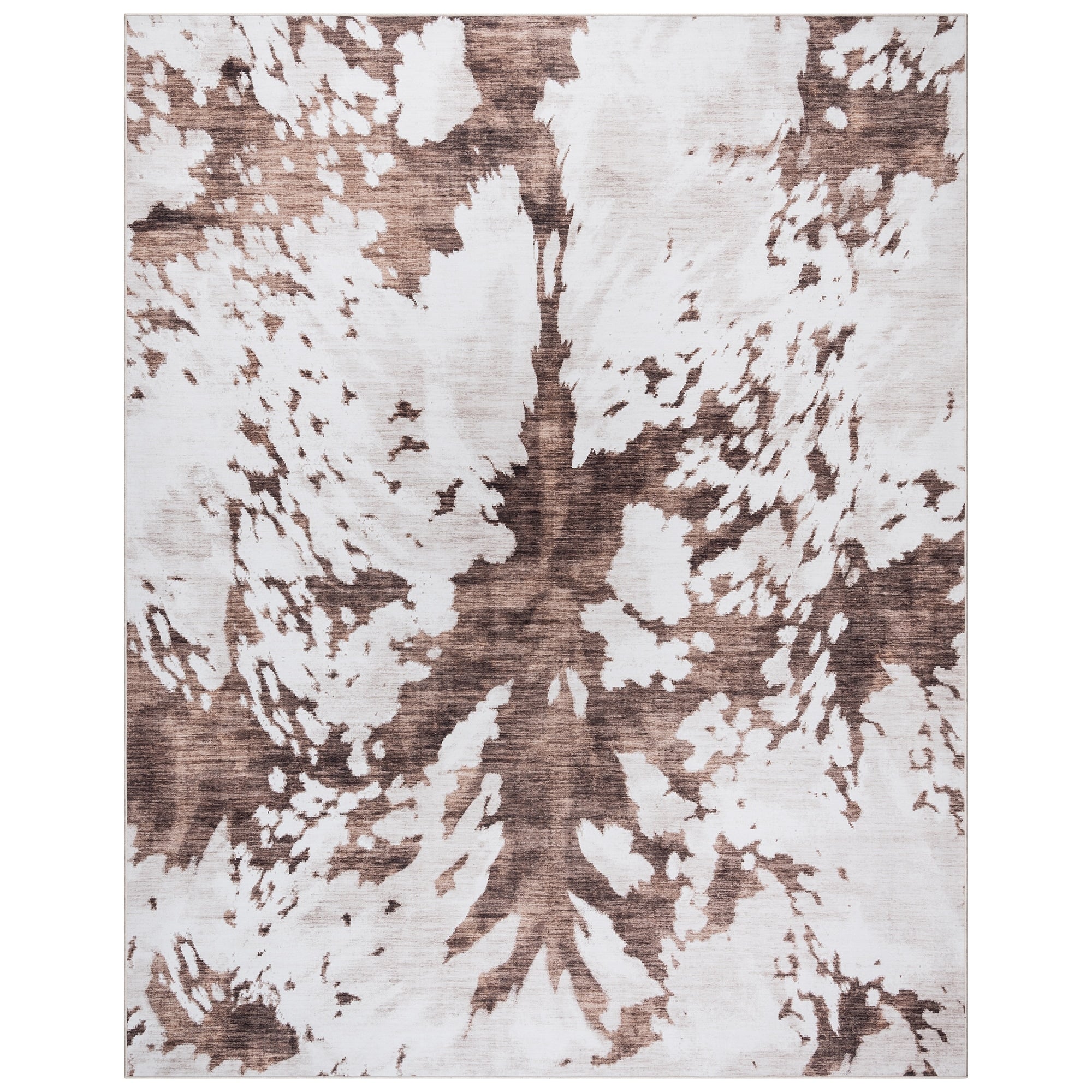 Tapis antidérapant lavable en polyester à poils plats imprimé numériquement par Gertmenian Crystal Print