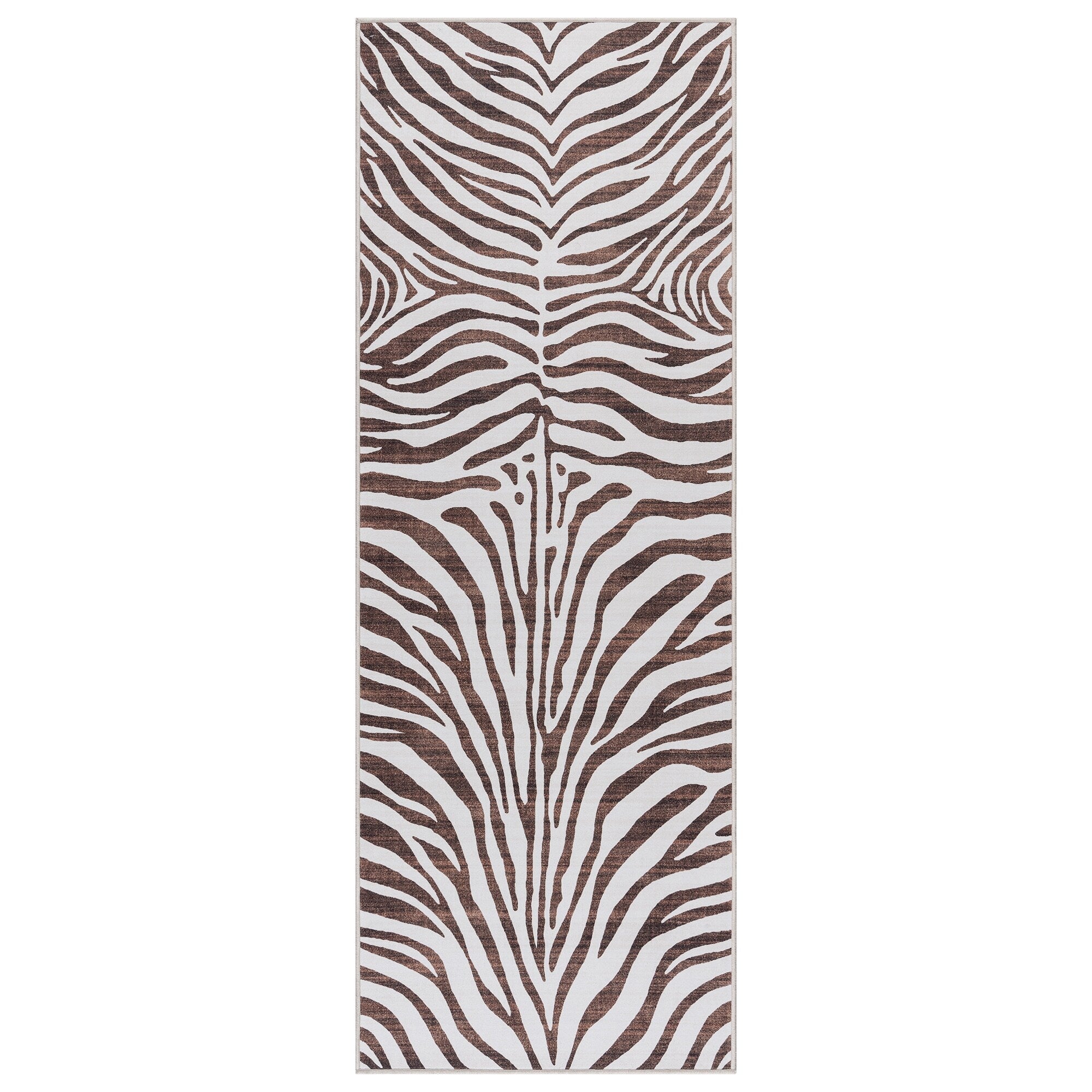 Tapis antidérapant lavable en polyester à poils plats imprimé numériquement par Gertmenian Crystal Print