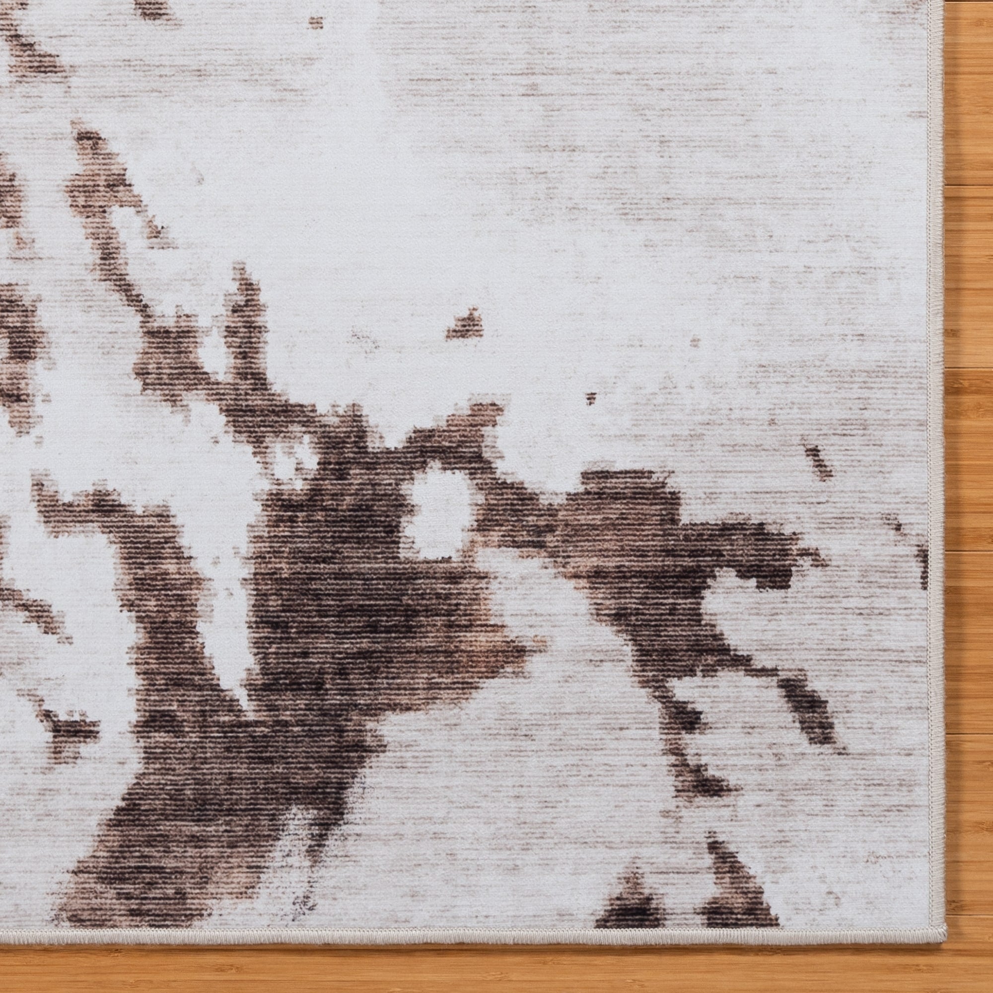 Tapis antidérapant lavable en polyester à poils plats imprimé numériquement par Gertmenian Crystal Print