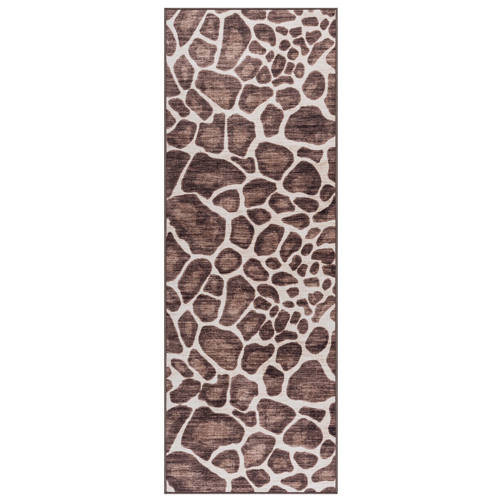 Tapis antidérapant lavable en polyester à poils plats imprimé numériquement par Gertmenian Crystal Print