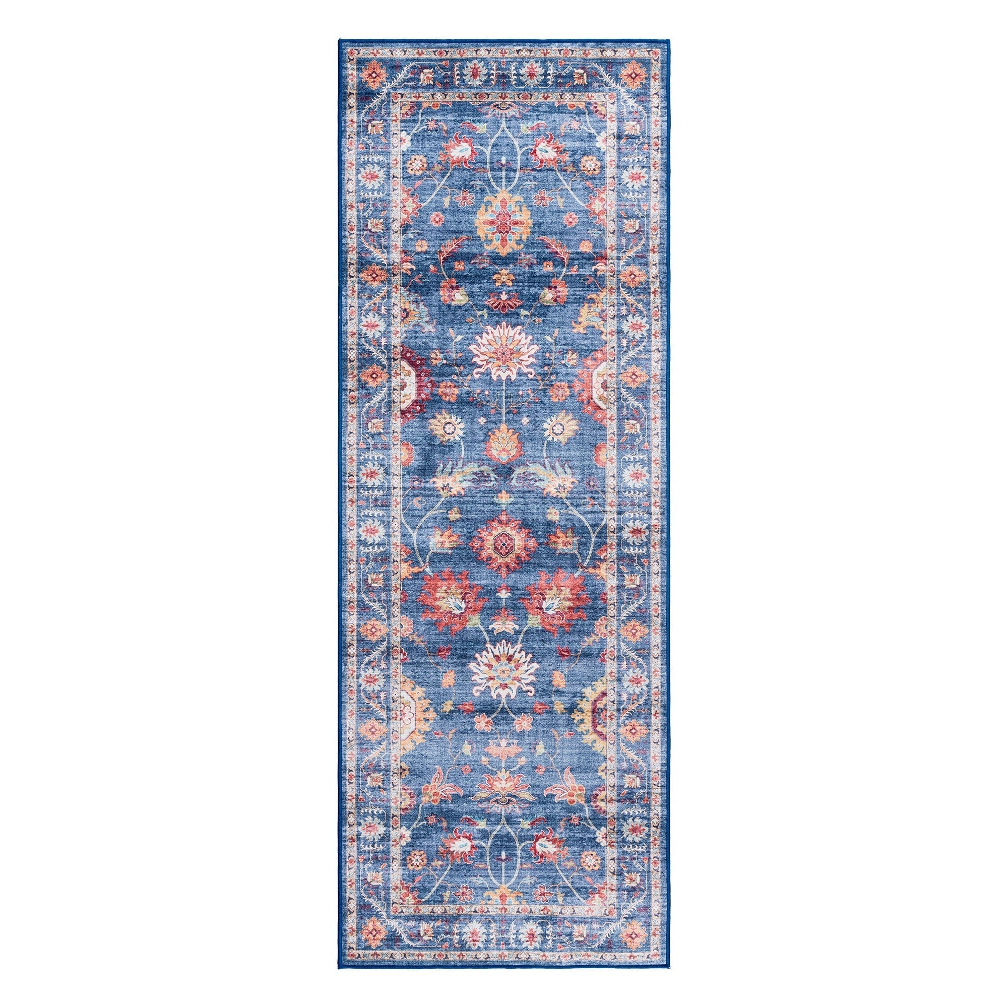 Tapis antidérapant lavable en polyester à poils plats imprimé numériquement par Gertmenian Crystal Print