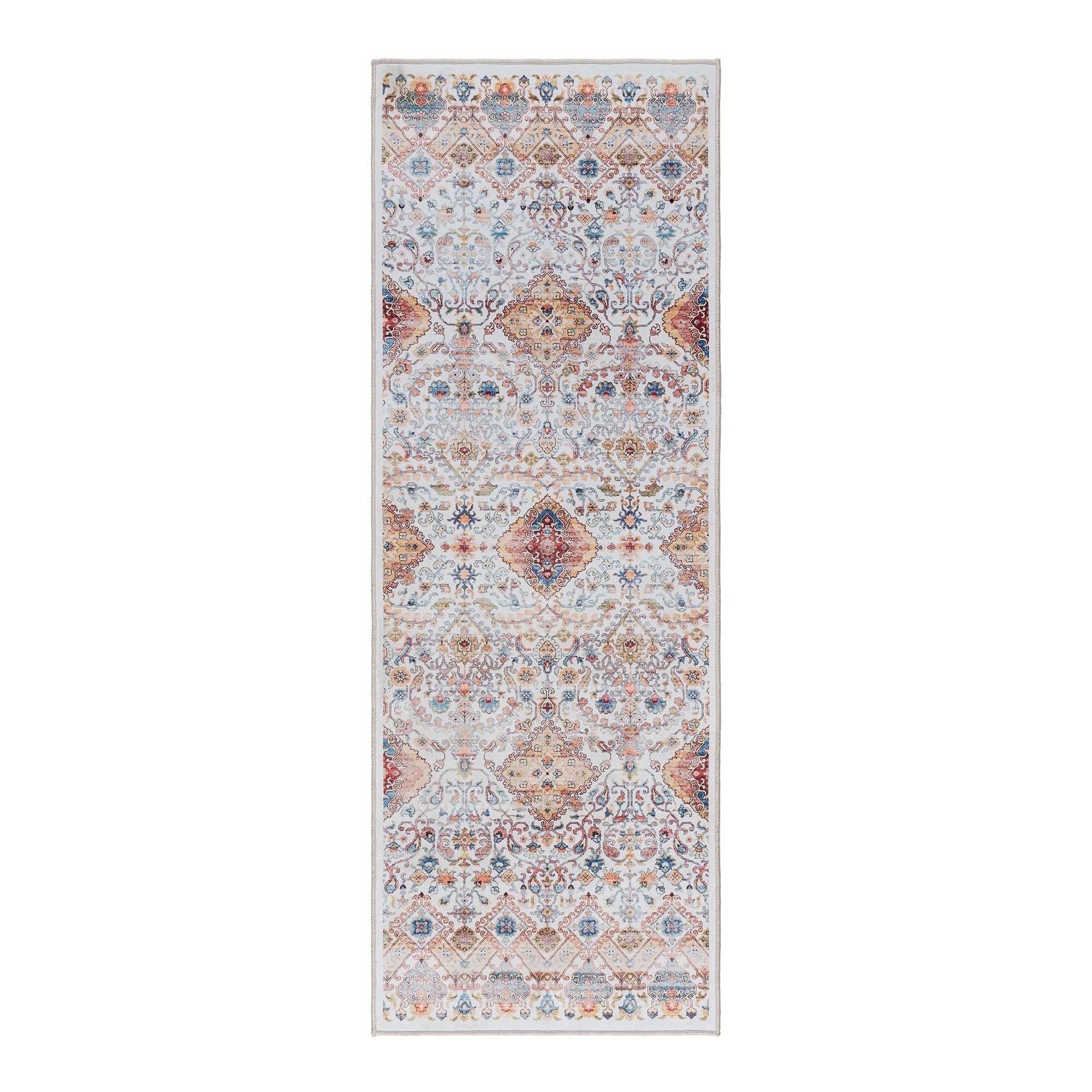 Tapis antidérapant lavable en polyester à poils plats imprimé numériquement par Gertmenian Crystal Print