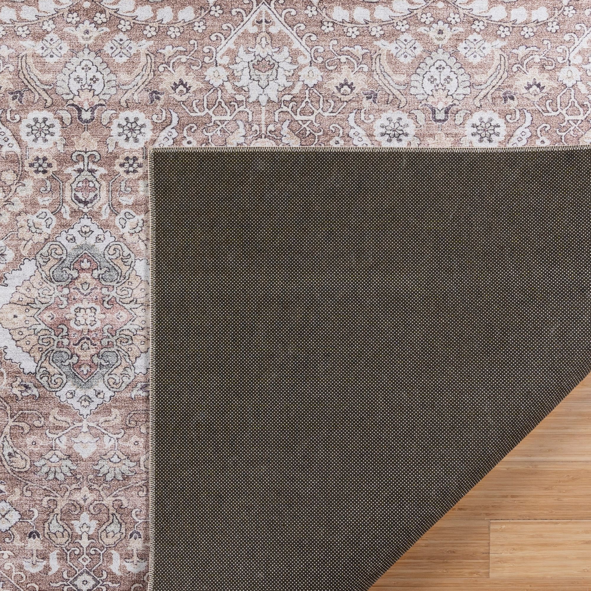 Tapis antidérapant lavable en polyester à poils plats imprimé numériquement par Gertmenian Crystal Print