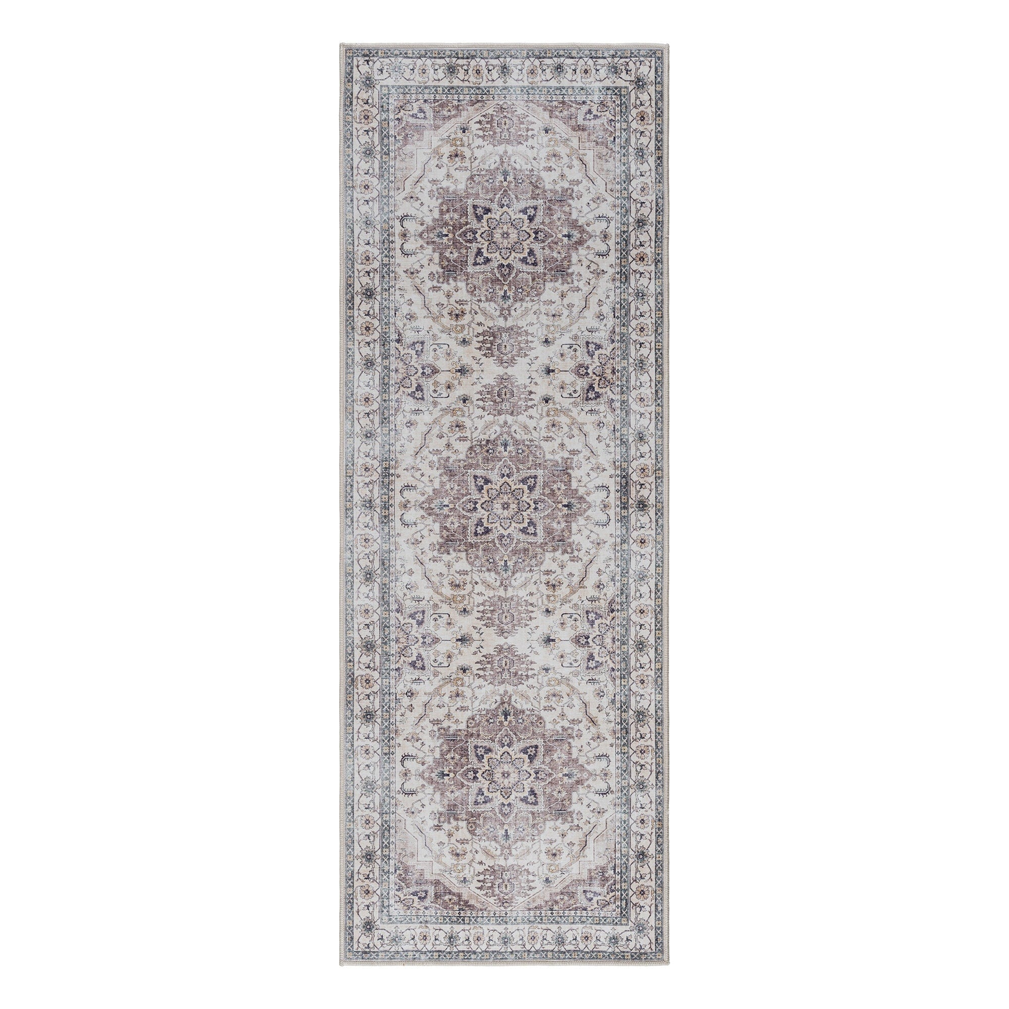 Tapis antidérapant lavable en polyester à poils plats imprimé numériquement par Gertmenian Crystal Print