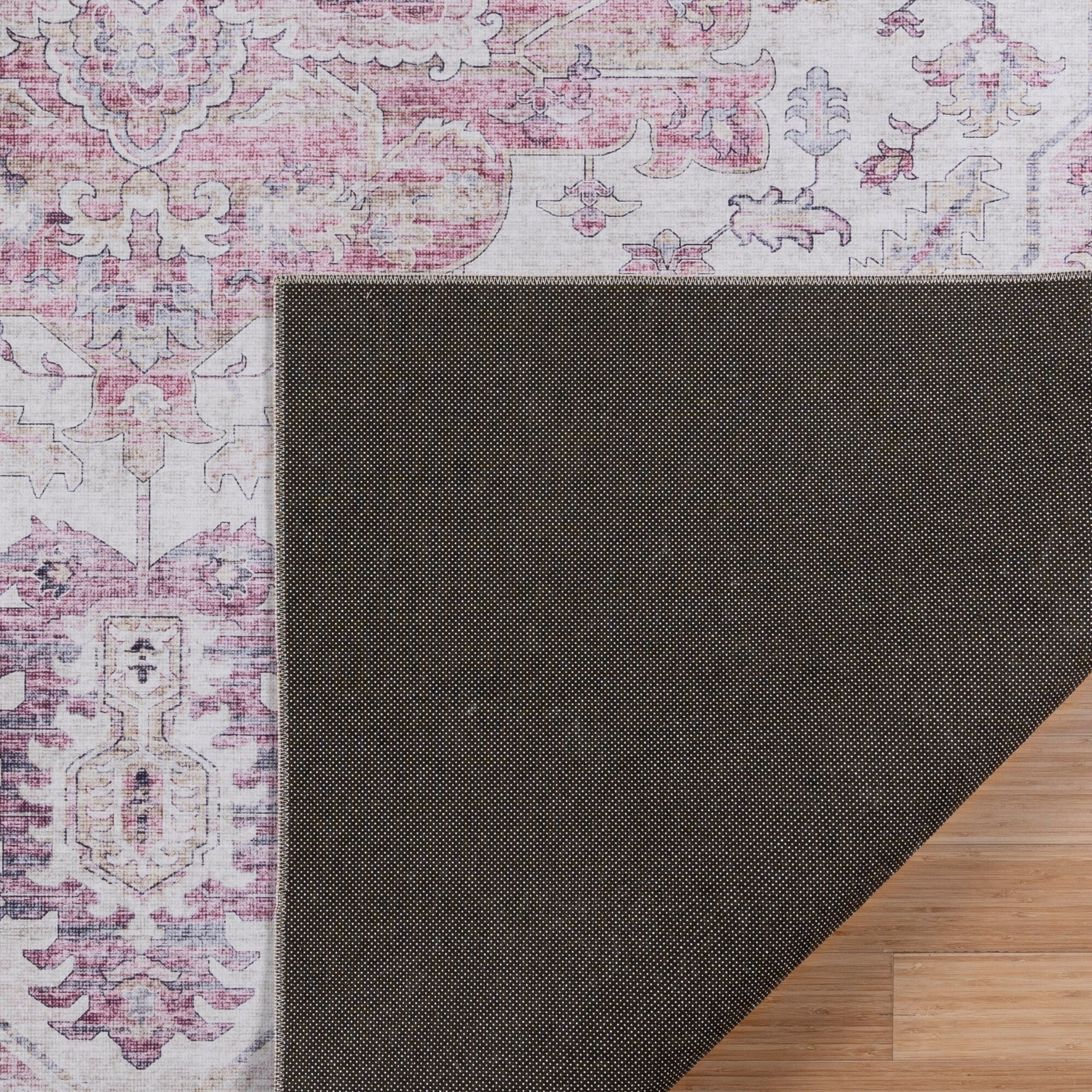 Tapis antidérapant lavable en polyester à poils plats imprimé numériquement par Gertmenian Crystal Print