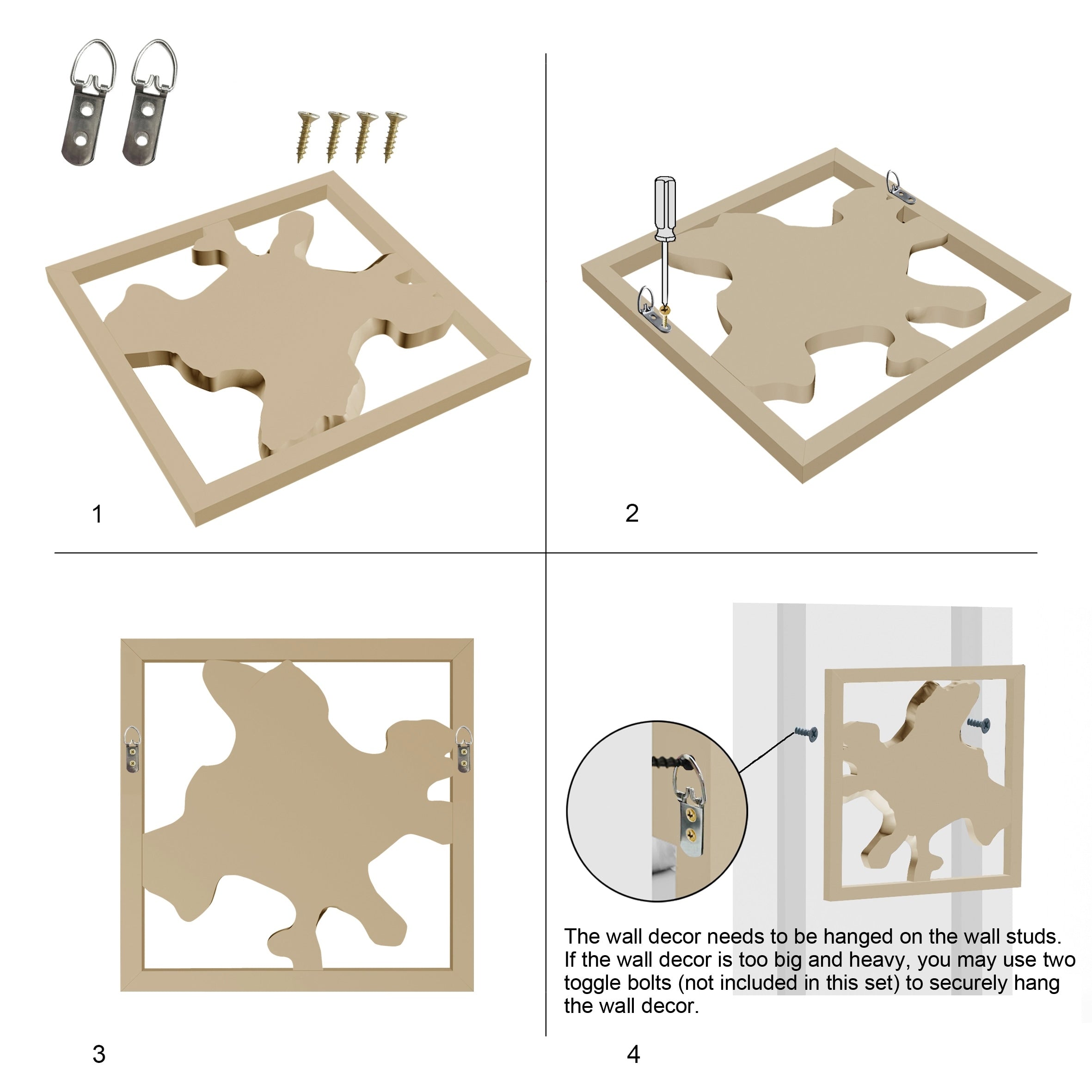 Décoration murale en teck Greenage Sculpture murale abstraite Live Edge