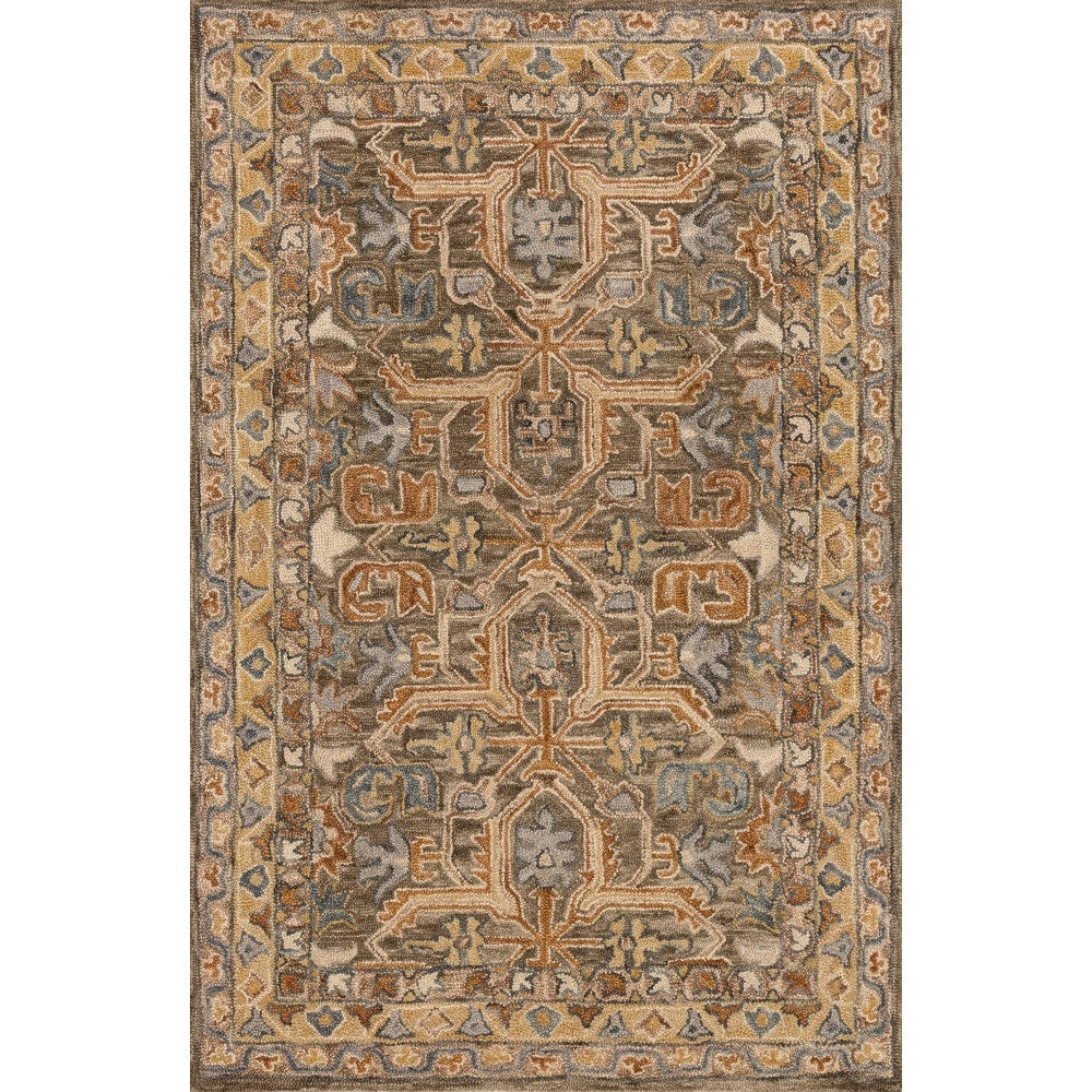 Tapis persan en laine crocheté à la main Alexander Home Madaline