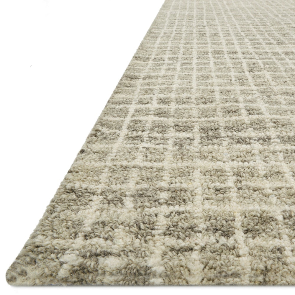 Tapis en laine crocheté à la main Alexander Home Mosaic Farmhouse