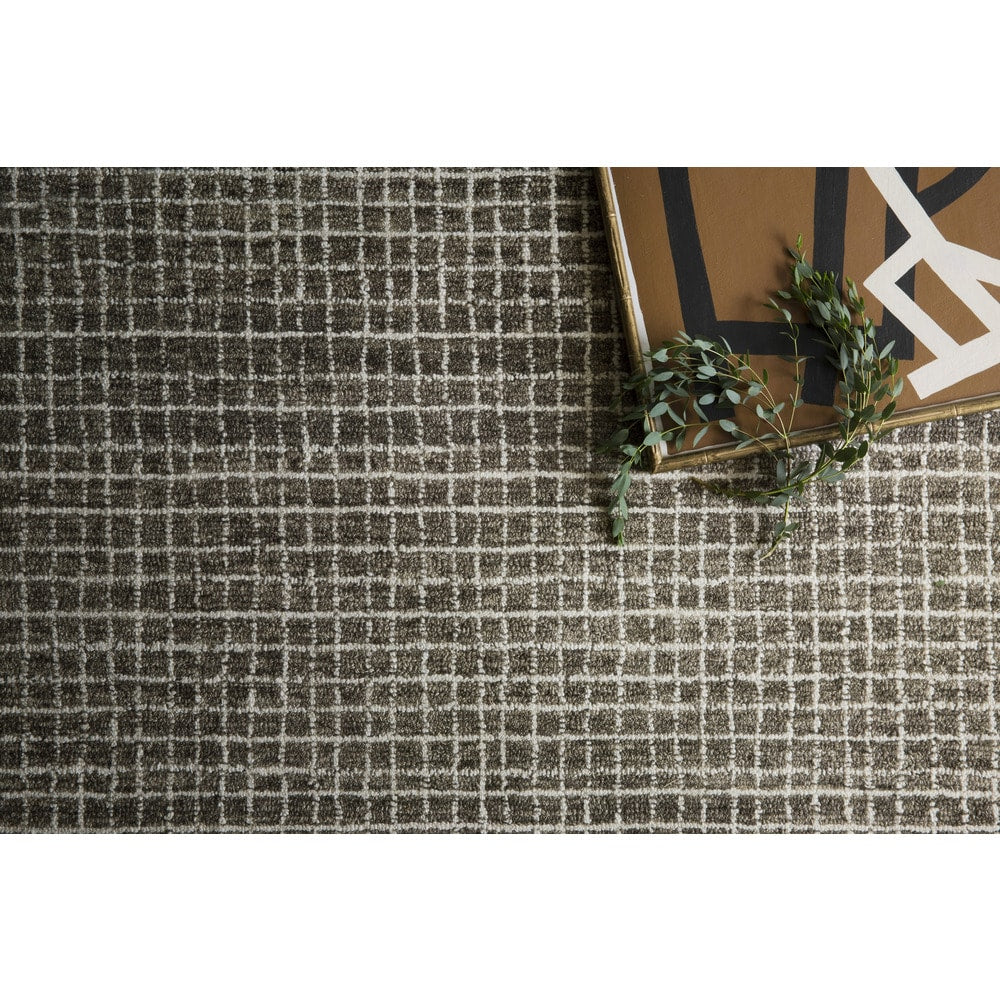 Tapis en laine crocheté à la main Alexander Home Mosaic Farmhouse