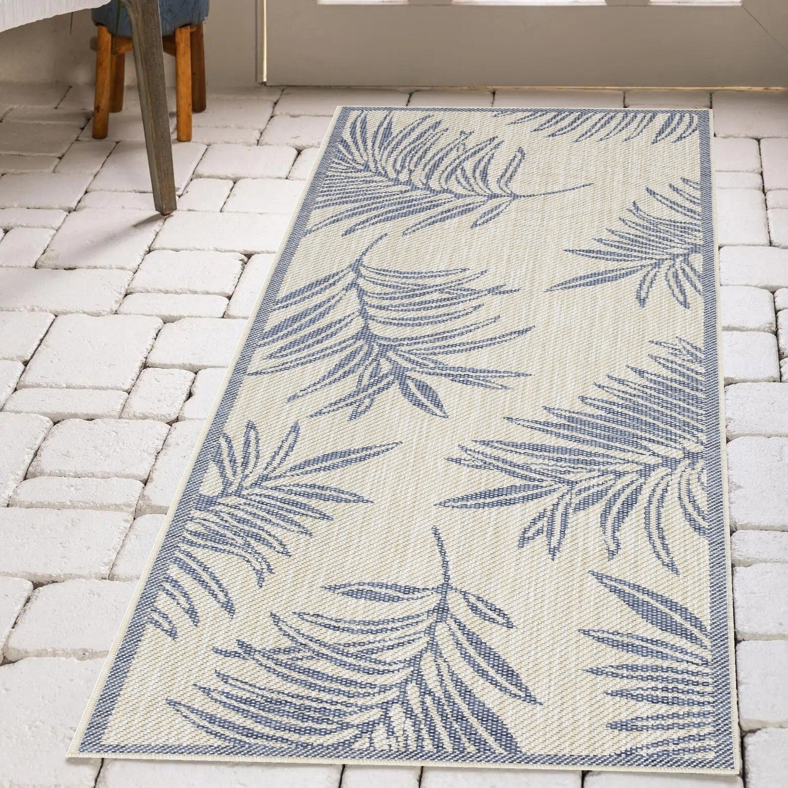 Tapis/Paillasson d'intérieur/extérieur - Lavable en machine, résistant aux intempéries et aux UV - Imperméable - Liana