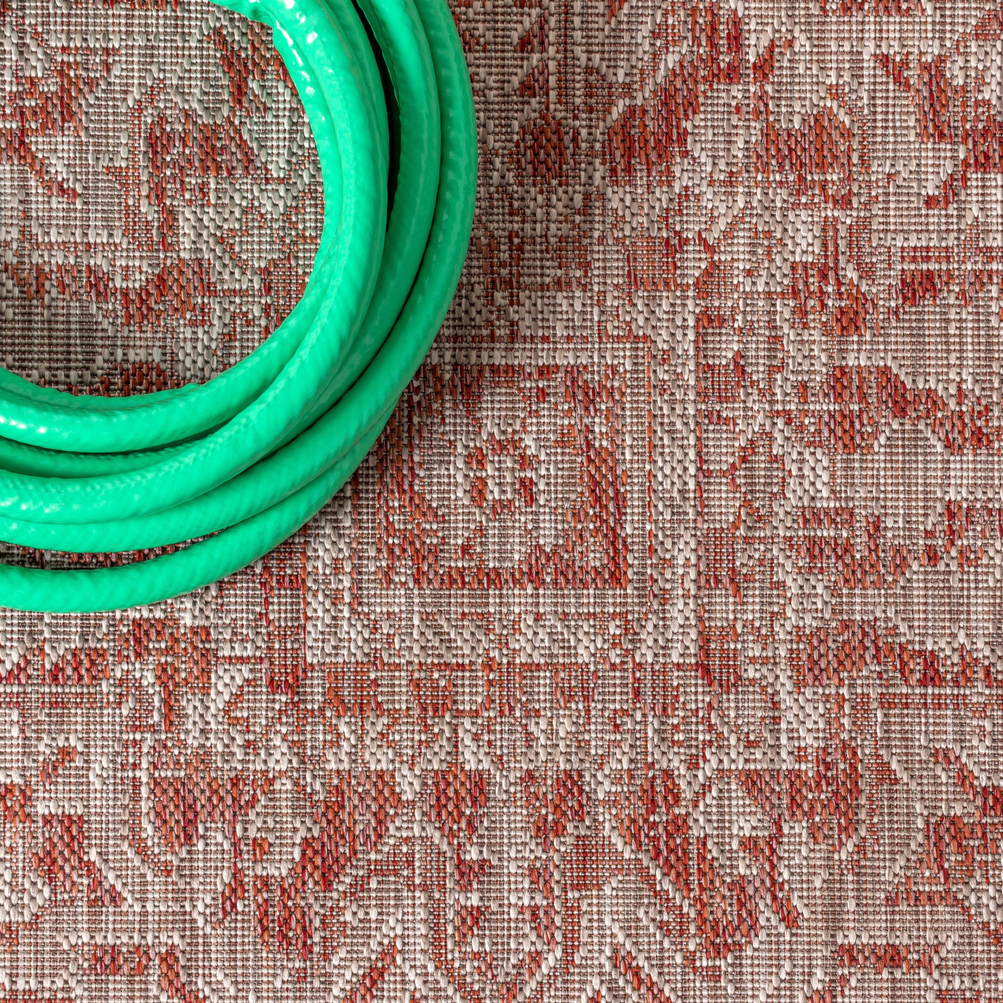 Tapis d'intérieur/extérieur JONATHAN Y Charleston Medallion