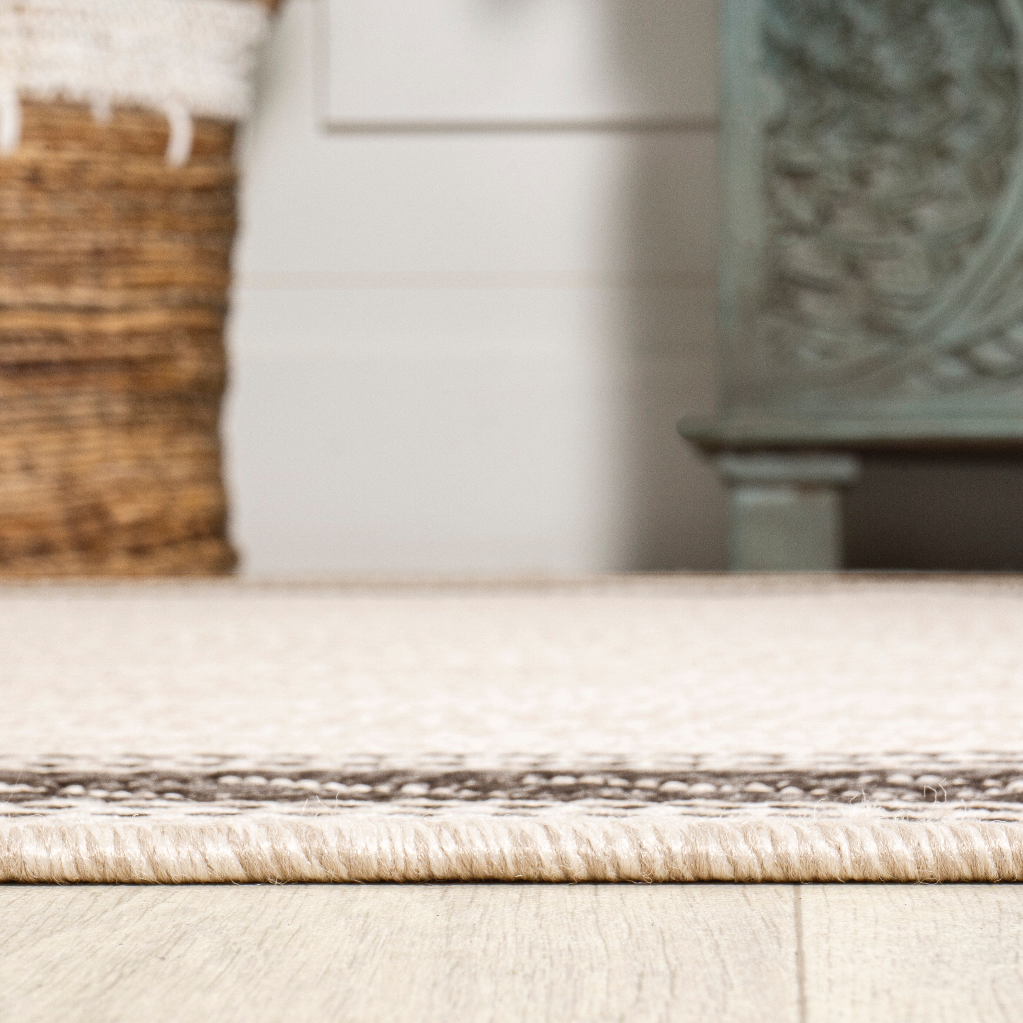 Tapis d'intérieur/extérieur classique à bordure en losanges JONATHAN Y Havana