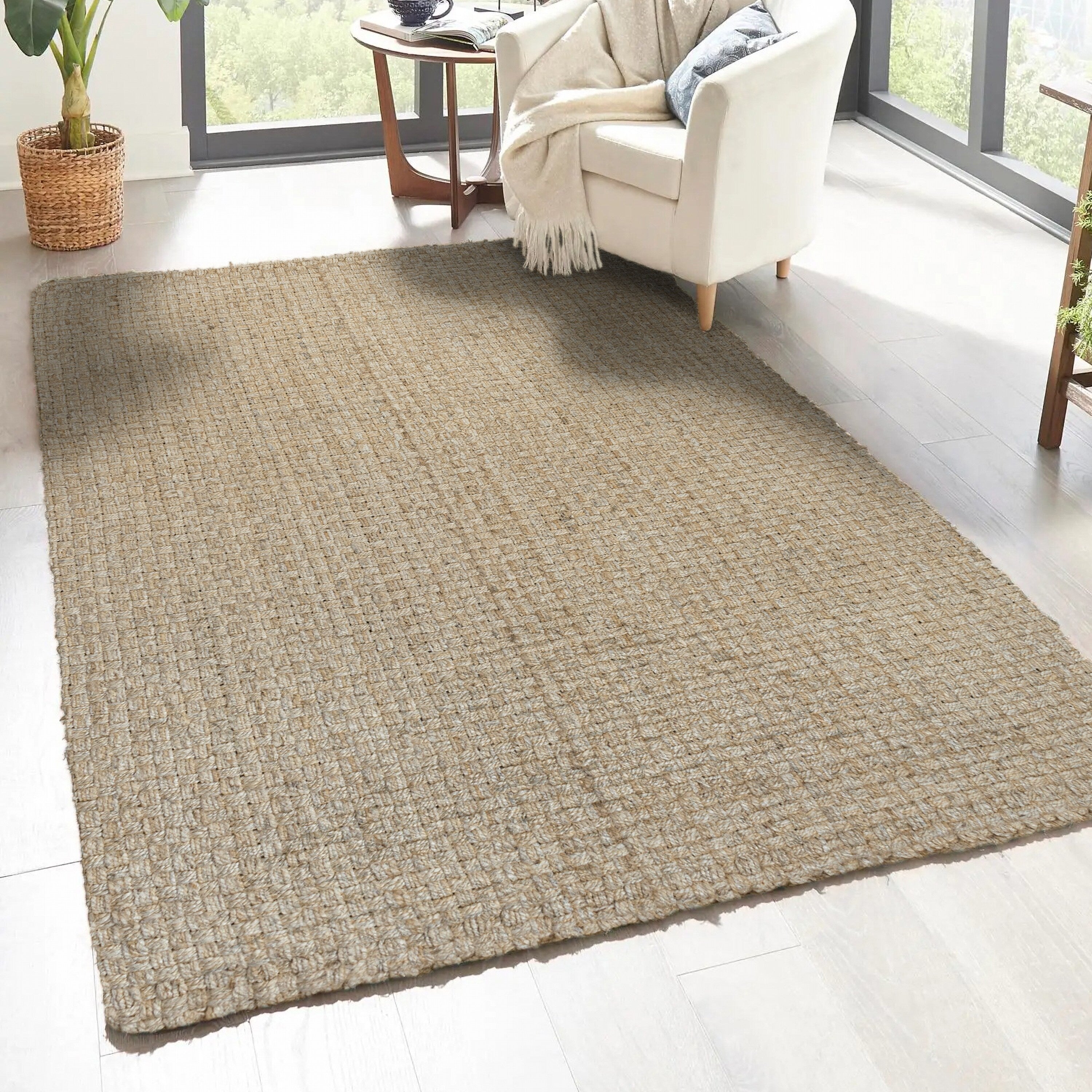 Tapis en jute épais tissé à la main JONATHAN Y Hiro