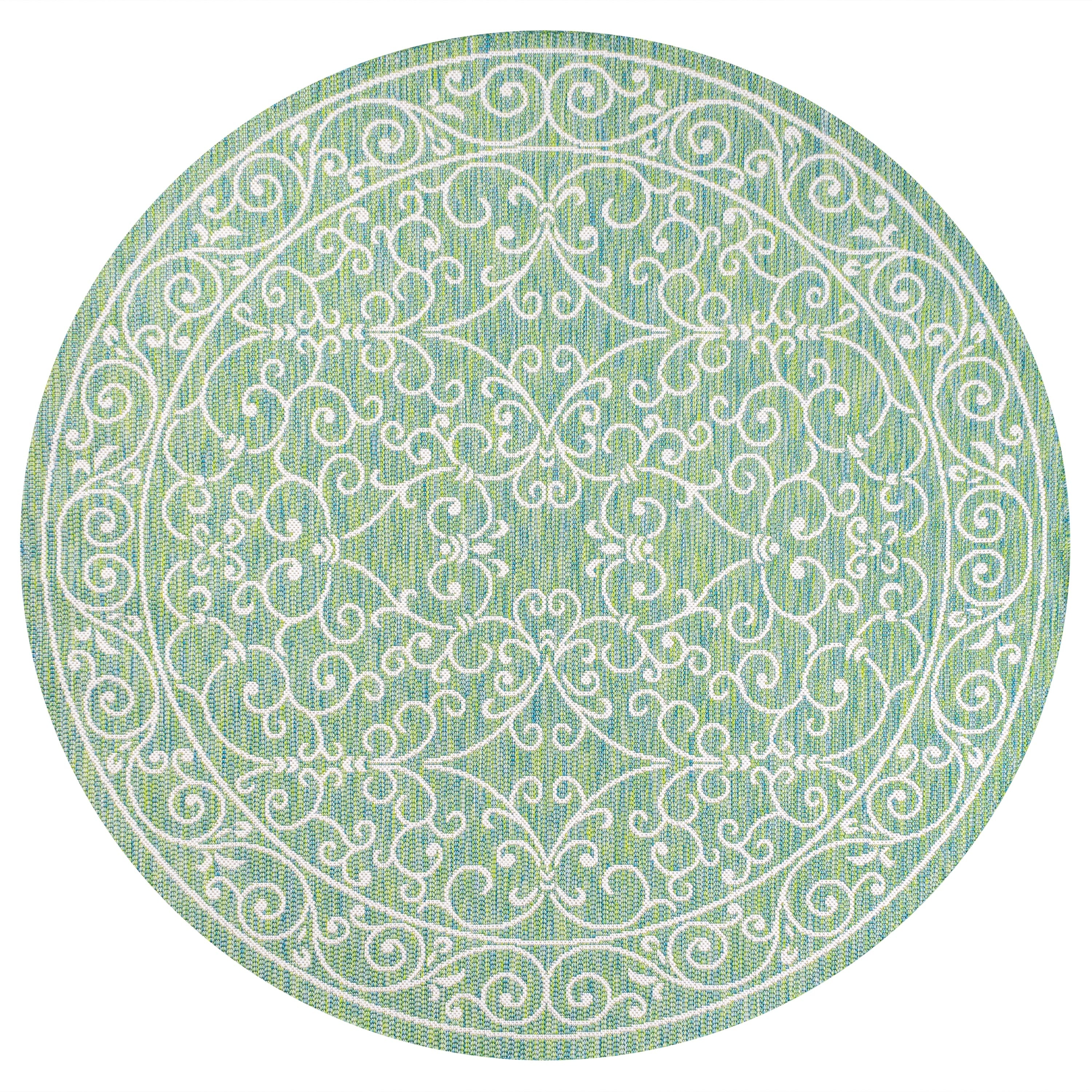 Tapis d'intérieur/extérieur à tissage texturé en filigrane JONATHAN Y