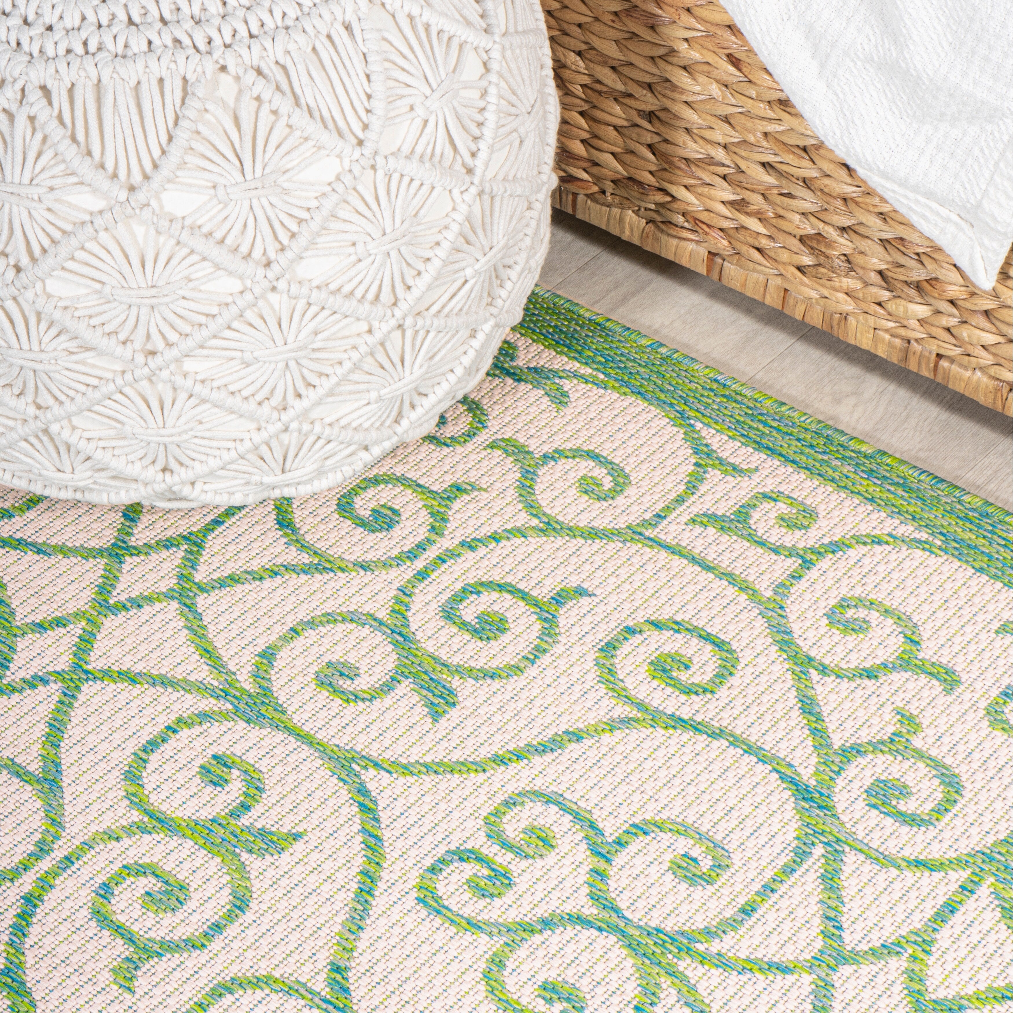 Tapis d'intérieur/extérieur texturé JONATHAN Y Ourika