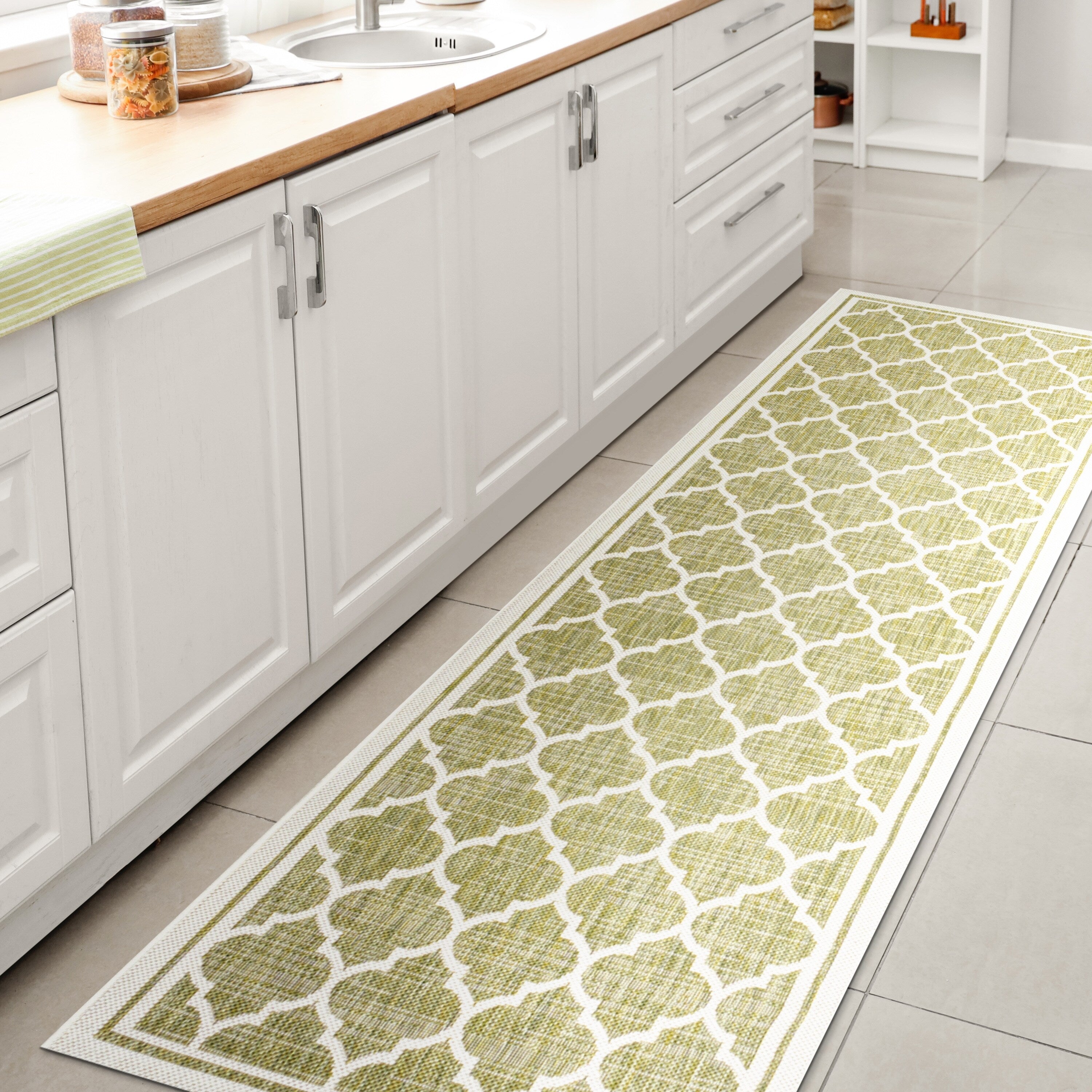 Tapis d'intérieur/extérieur texturé JONATHAN Y Zinnia